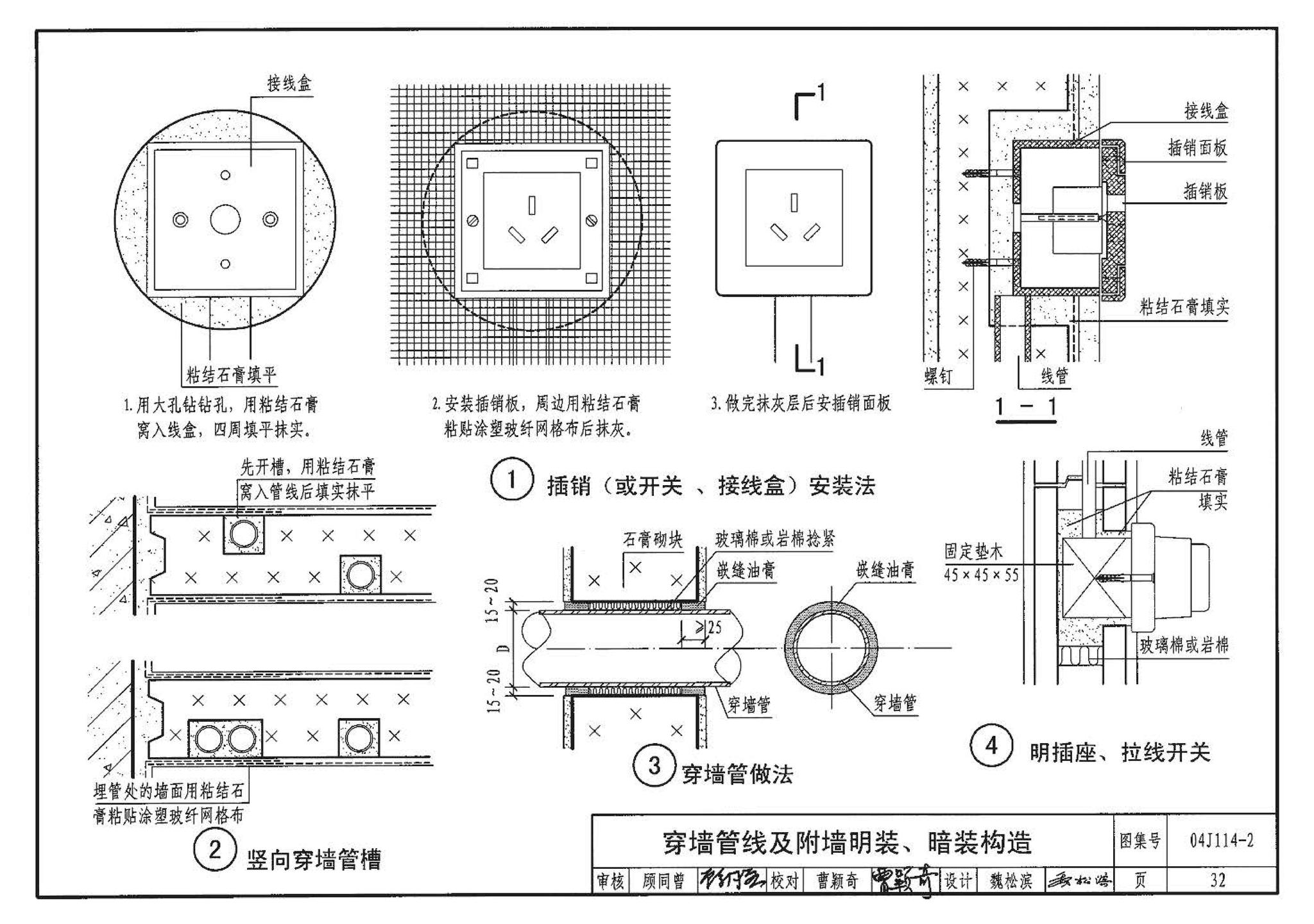 04J114-2--石膏砌块内隔墙