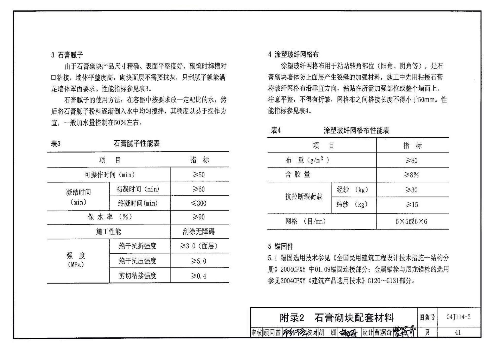 04J114-2--石膏砌块内隔墙