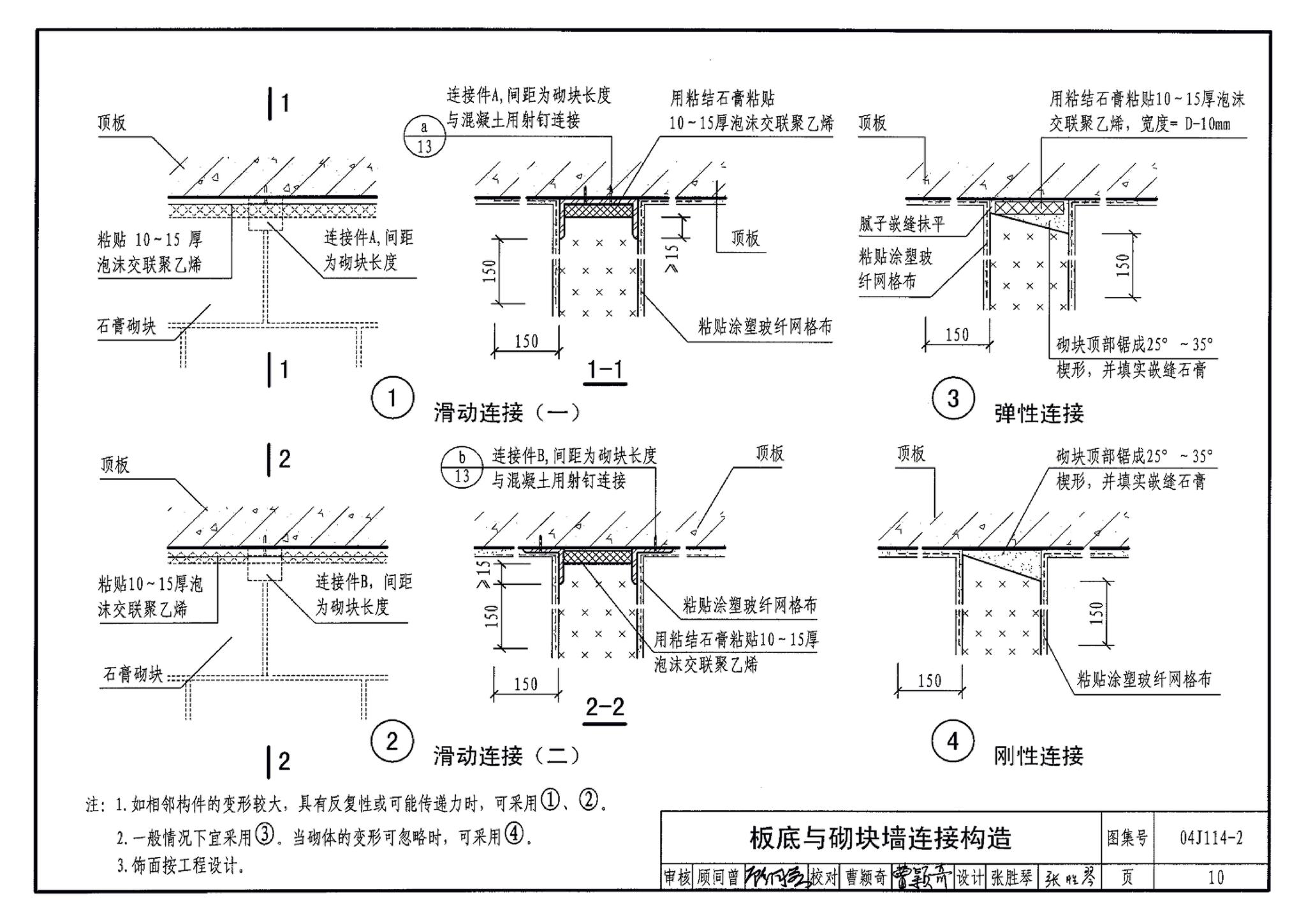 04J114-2--石膏砌块内隔墙