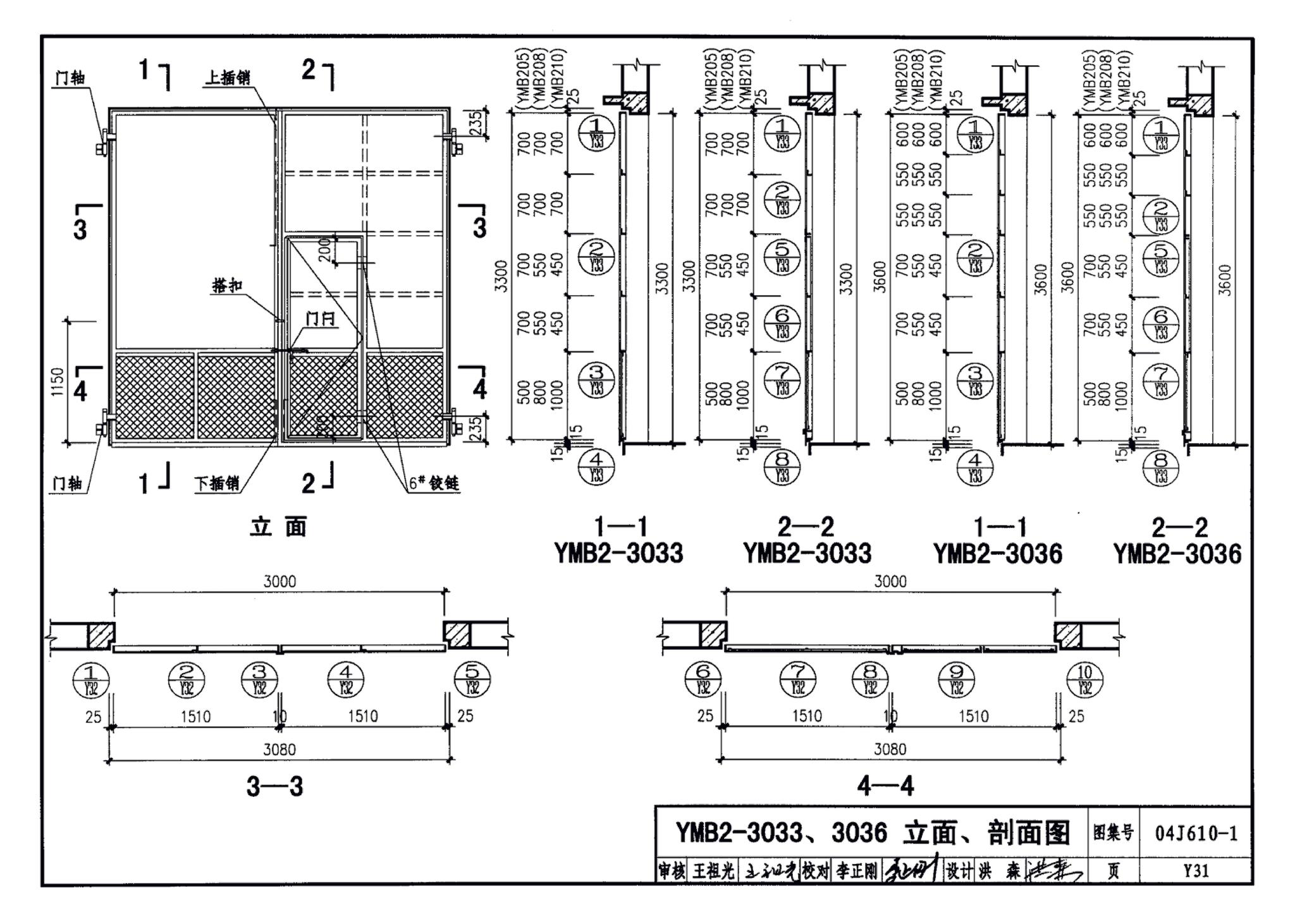 04J610-1--特种门窗－变压器室钢门窗、配变电所钢大门、防射线门窗、冷藏库门、保温门、隔声门