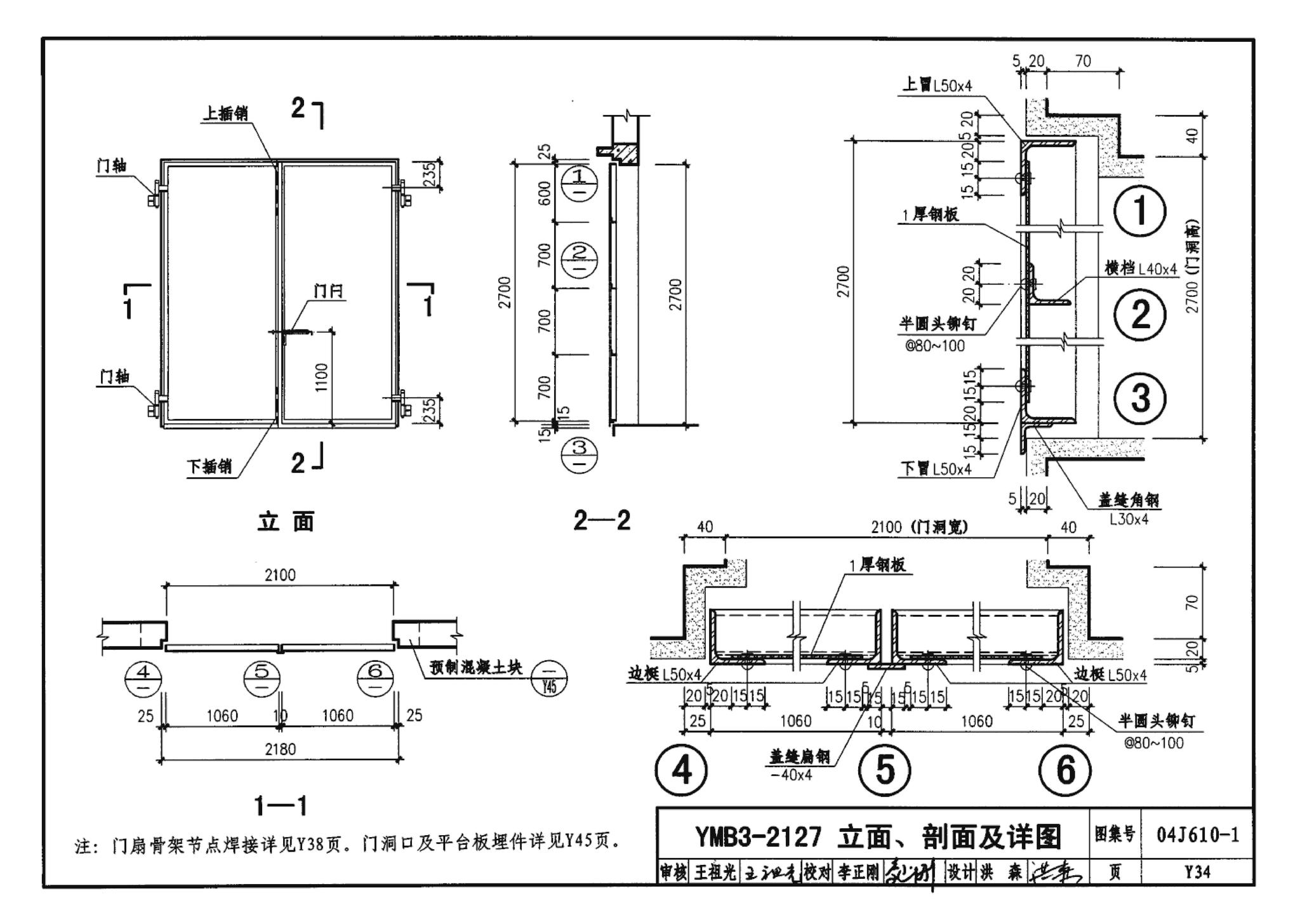 04J610-1--特种门窗－变压器室钢门窗、配变电所钢大门、防射线门窗、冷藏库门、保温门、隔声门