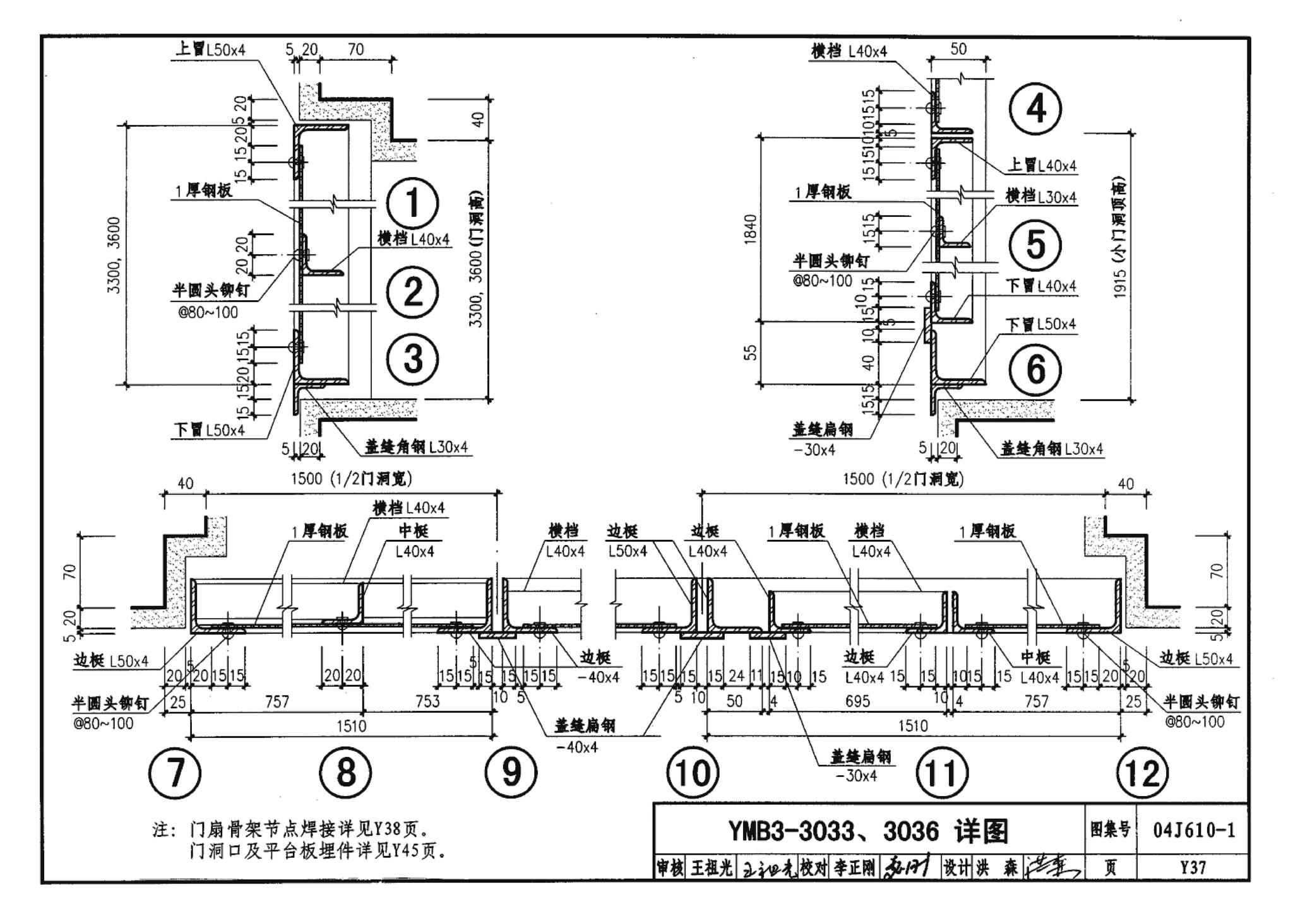 04J610-1--特种门窗－变压器室钢门窗、配变电所钢大门、防射线门窗、冷藏库门、保温门、隔声门