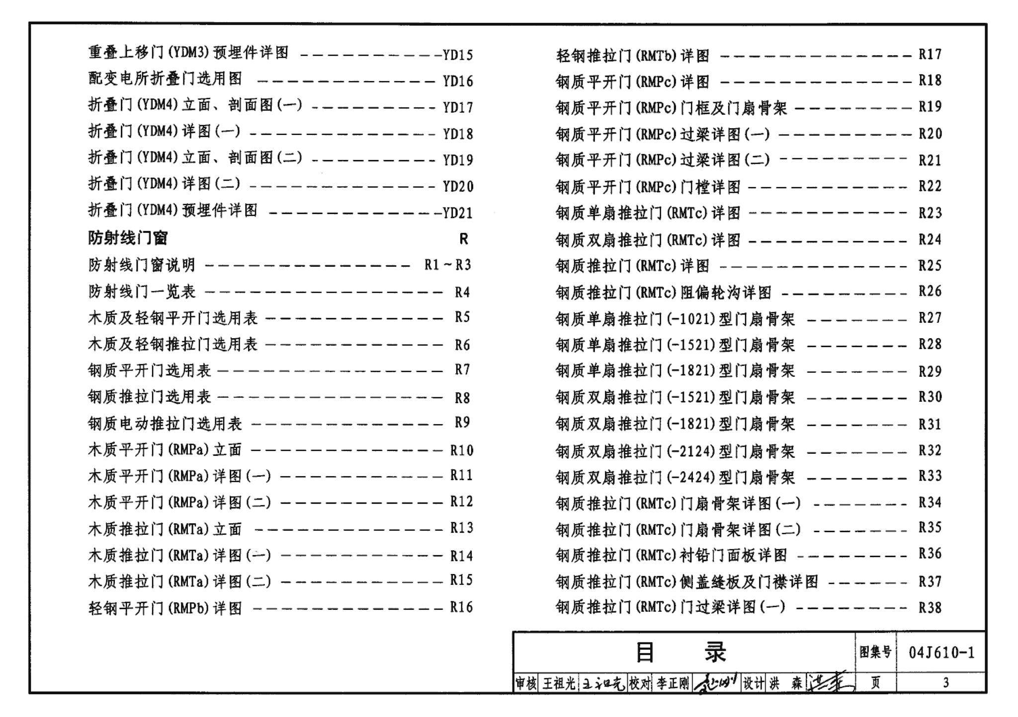 04J610-1--特种门窗－变压器室钢门窗、配变电所钢大门、防射线门窗、冷藏库门、保温门、隔声门