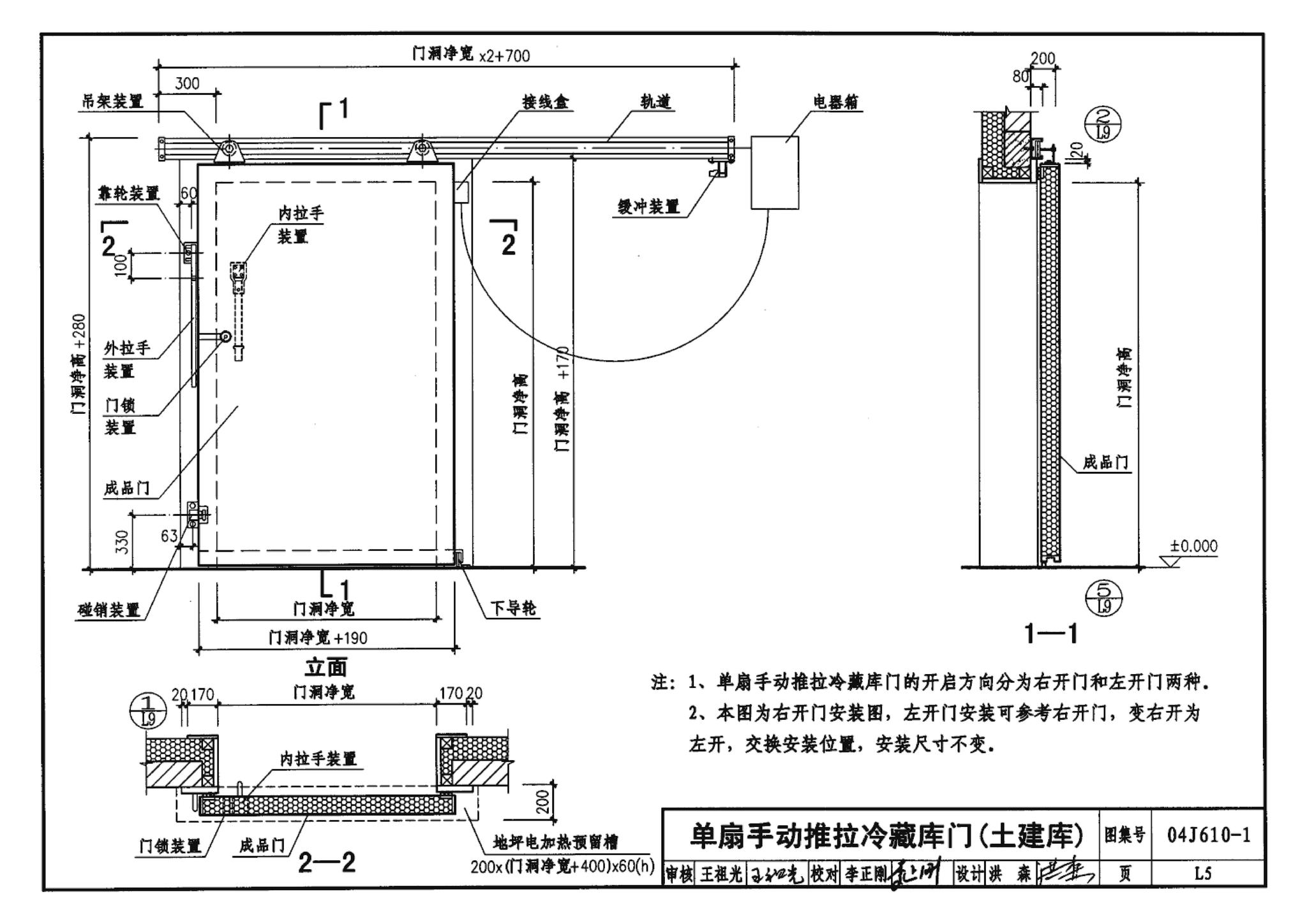 04J610-1--特种门窗－变压器室钢门窗、配变电所钢大门、防射线门窗、冷藏库门、保温门、隔声门