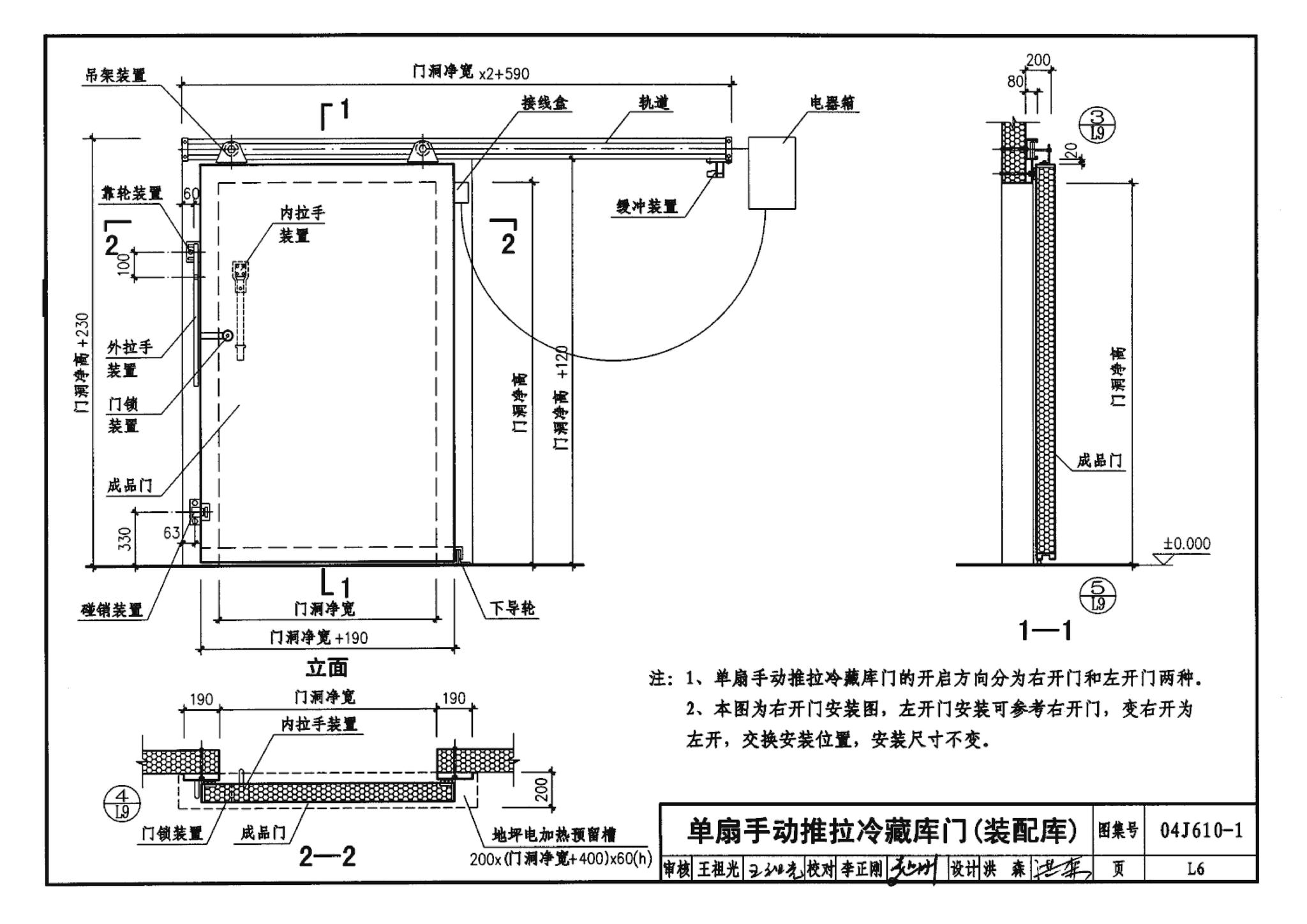 04J610-1--特种门窗－变压器室钢门窗、配变电所钢大门、防射线门窗、冷藏库门、保温门、隔声门