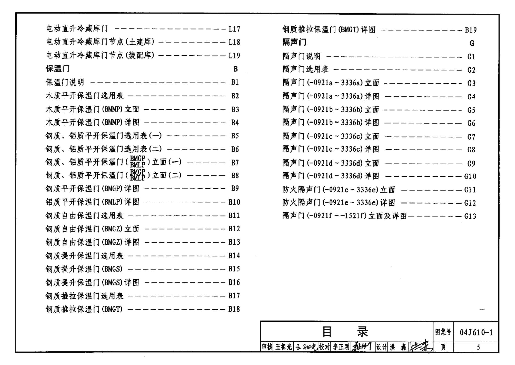 04J610-1--特种门窗－变压器室钢门窗、配变电所钢大门、防射线门窗、冷藏库门、保温门、隔声门