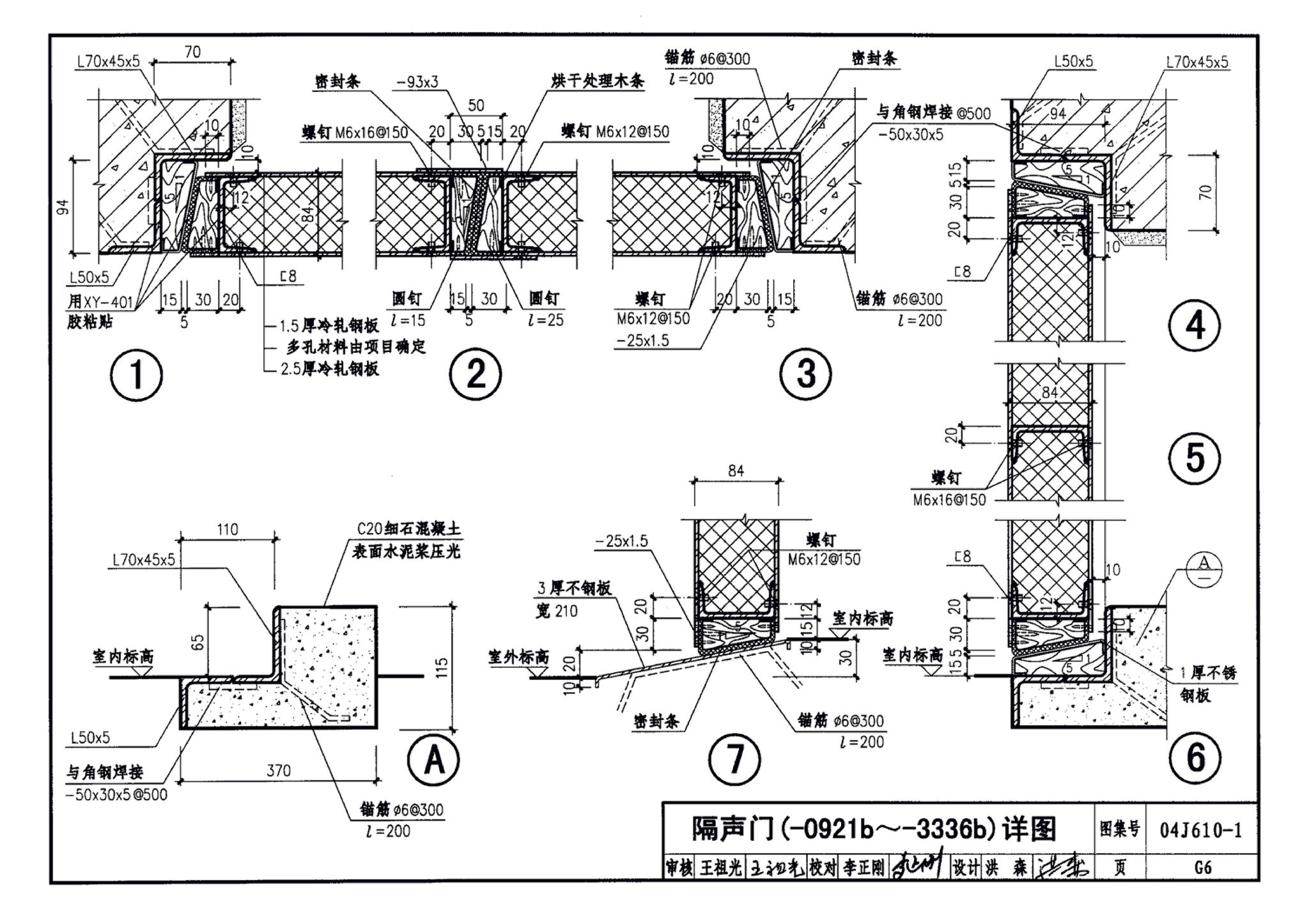 04J610-1--特种门窗－变压器室钢门窗、配变电所钢大门、防射线门窗、冷藏库门、保温门、隔声门