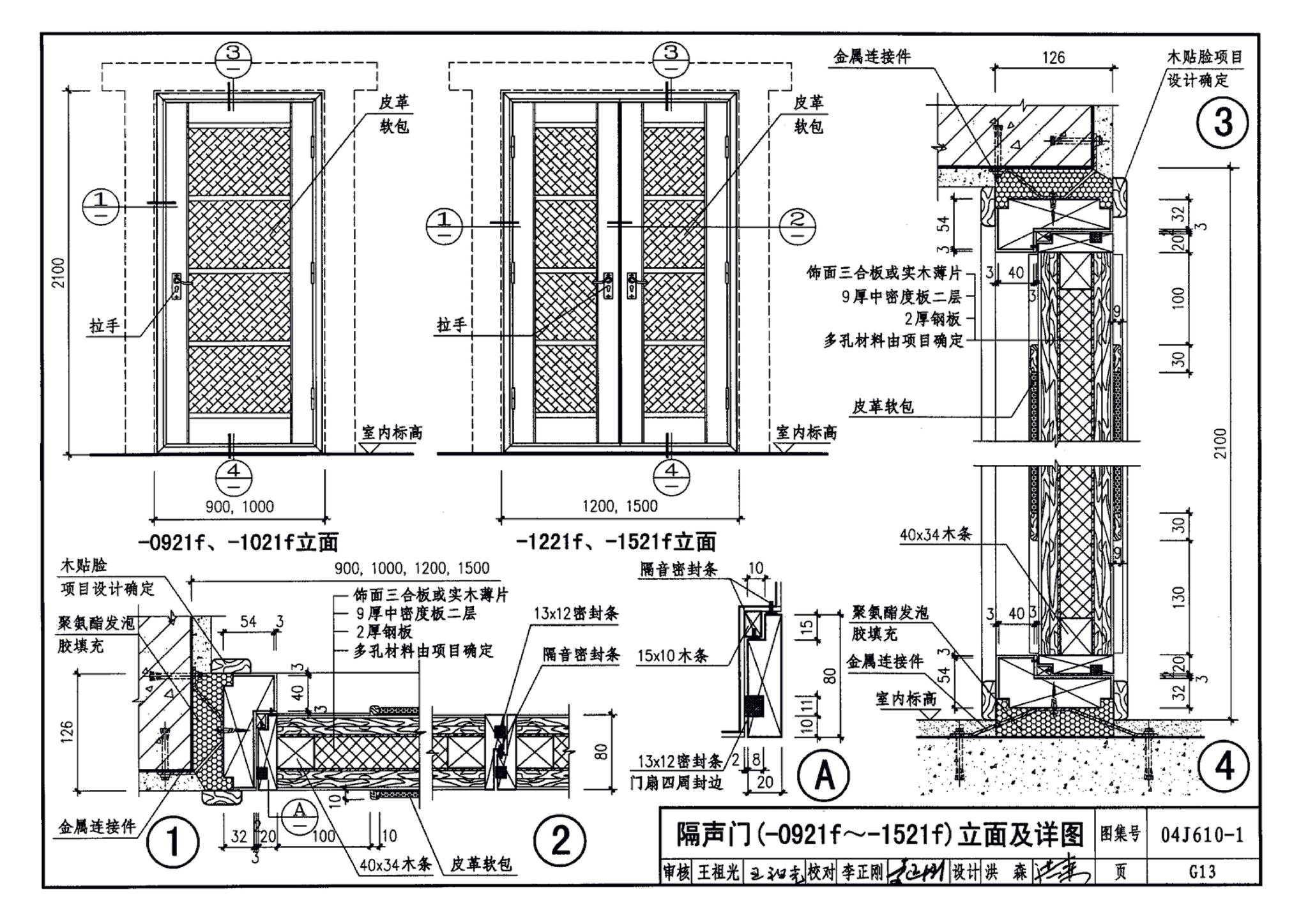 04J610-1--特种门窗－变压器室钢门窗、配变电所钢大门、防射线门窗、冷藏库门、保温门、隔声门