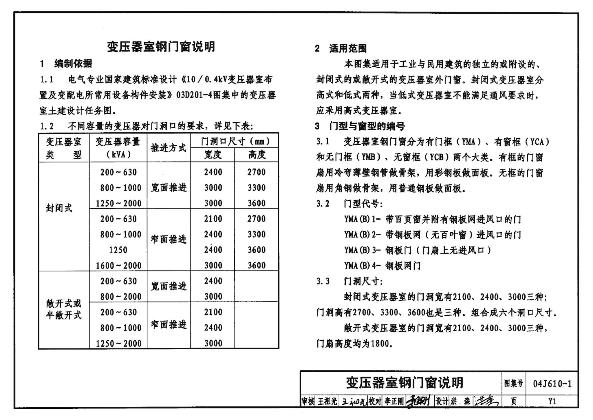 04J610-1--特种门窗－变压器室钢门窗、配变电所钢大门、防射线门窗、冷藏库门、保温门、隔声门