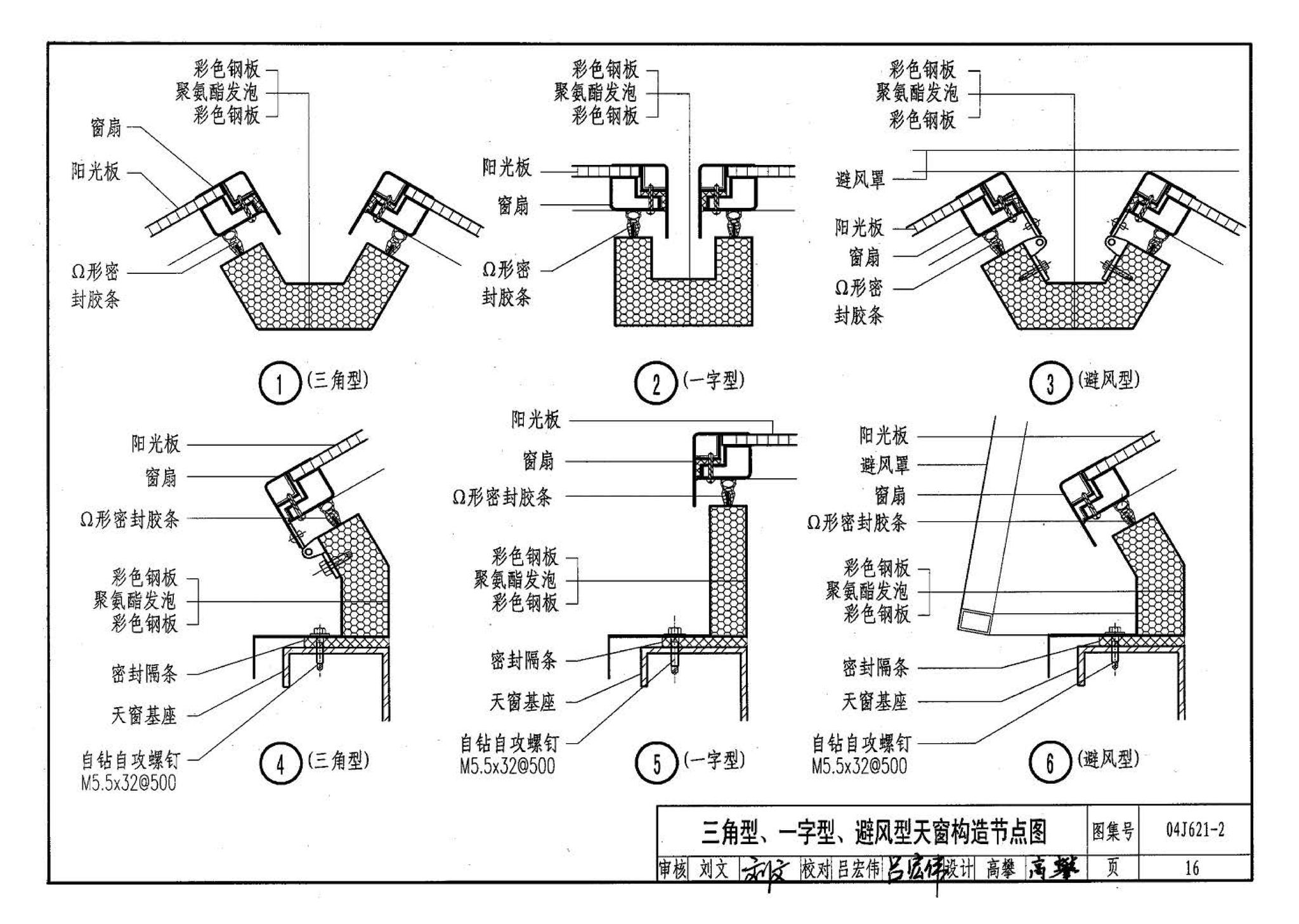 04J621-2--电动采光排烟天窗