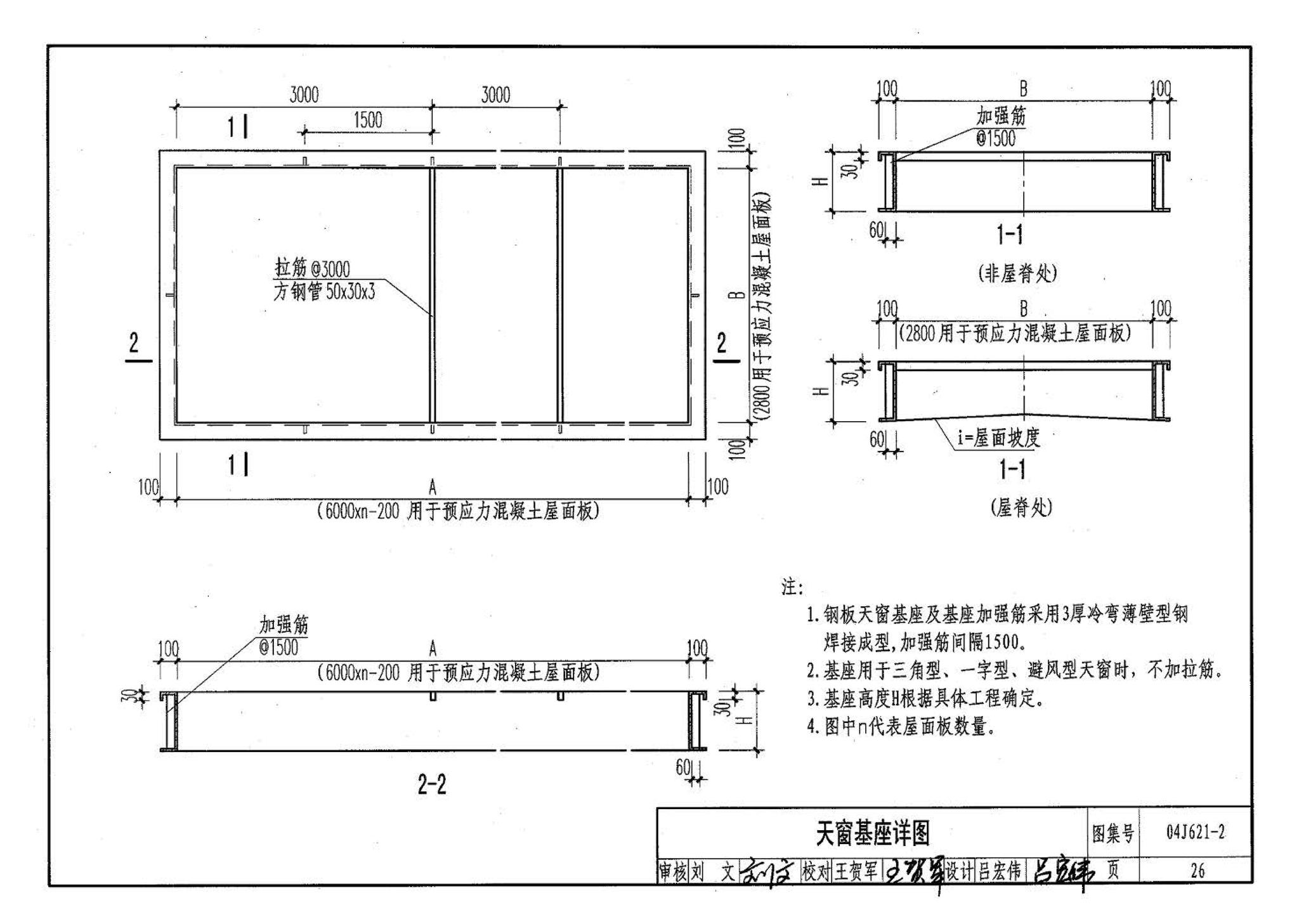 04J621-2--电动采光排烟天窗