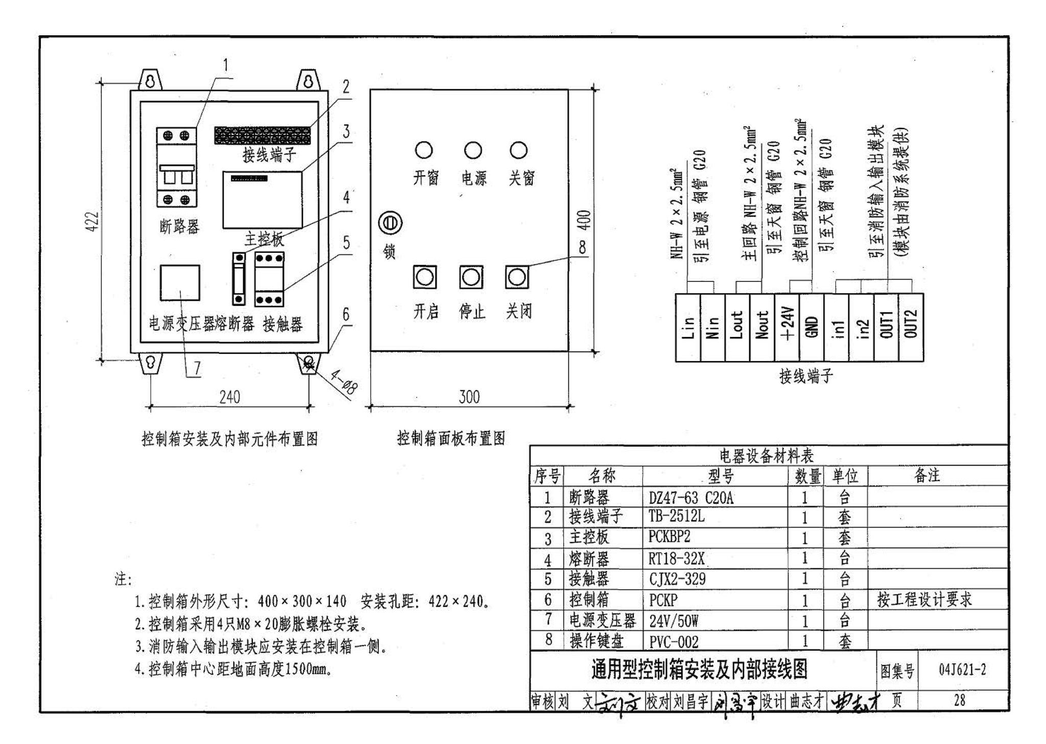 04J621-2--电动采光排烟天窗