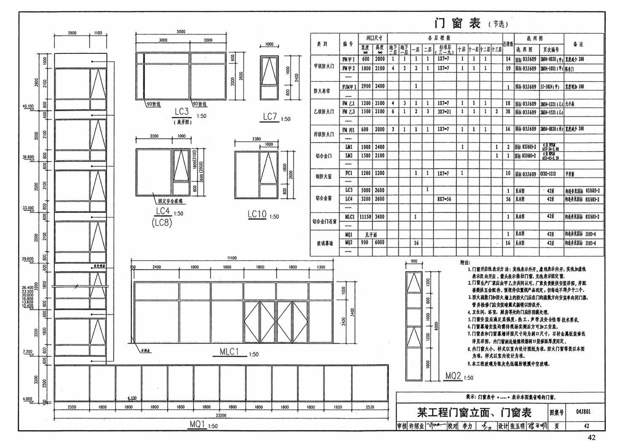 04J801--民用建筑工程建筑施工图设计深度图样