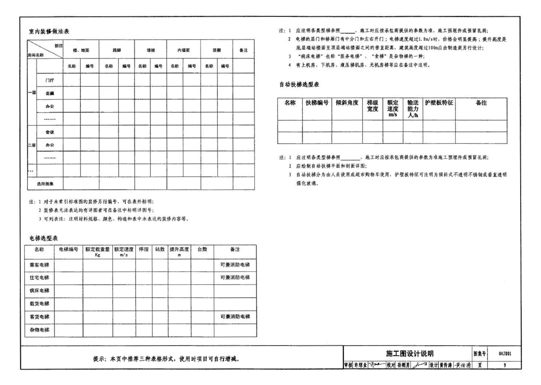 04J801--民用建筑工程建筑施工图设计深度图样