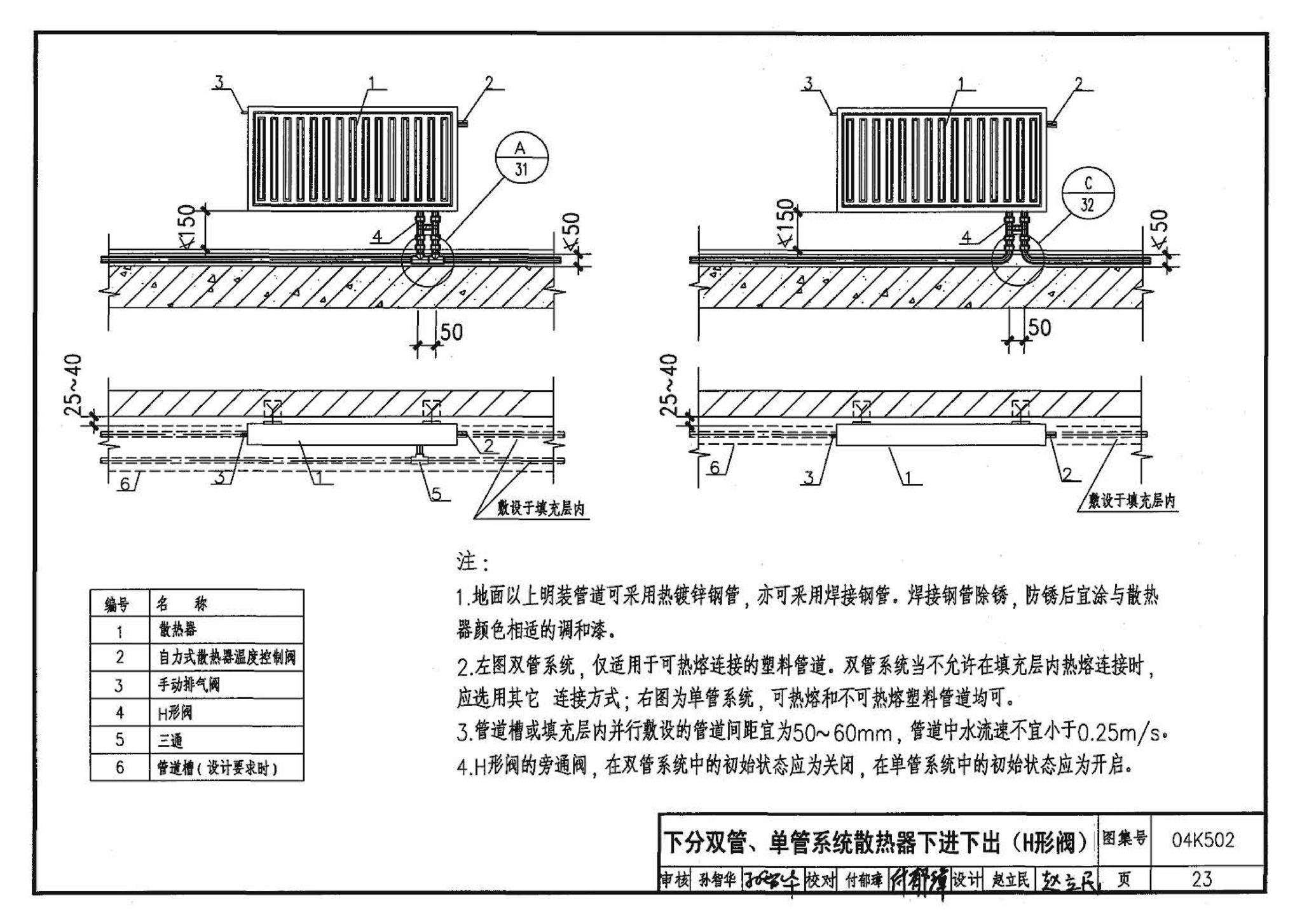 04K502--热水集中采暖分户热计量系统施工安装