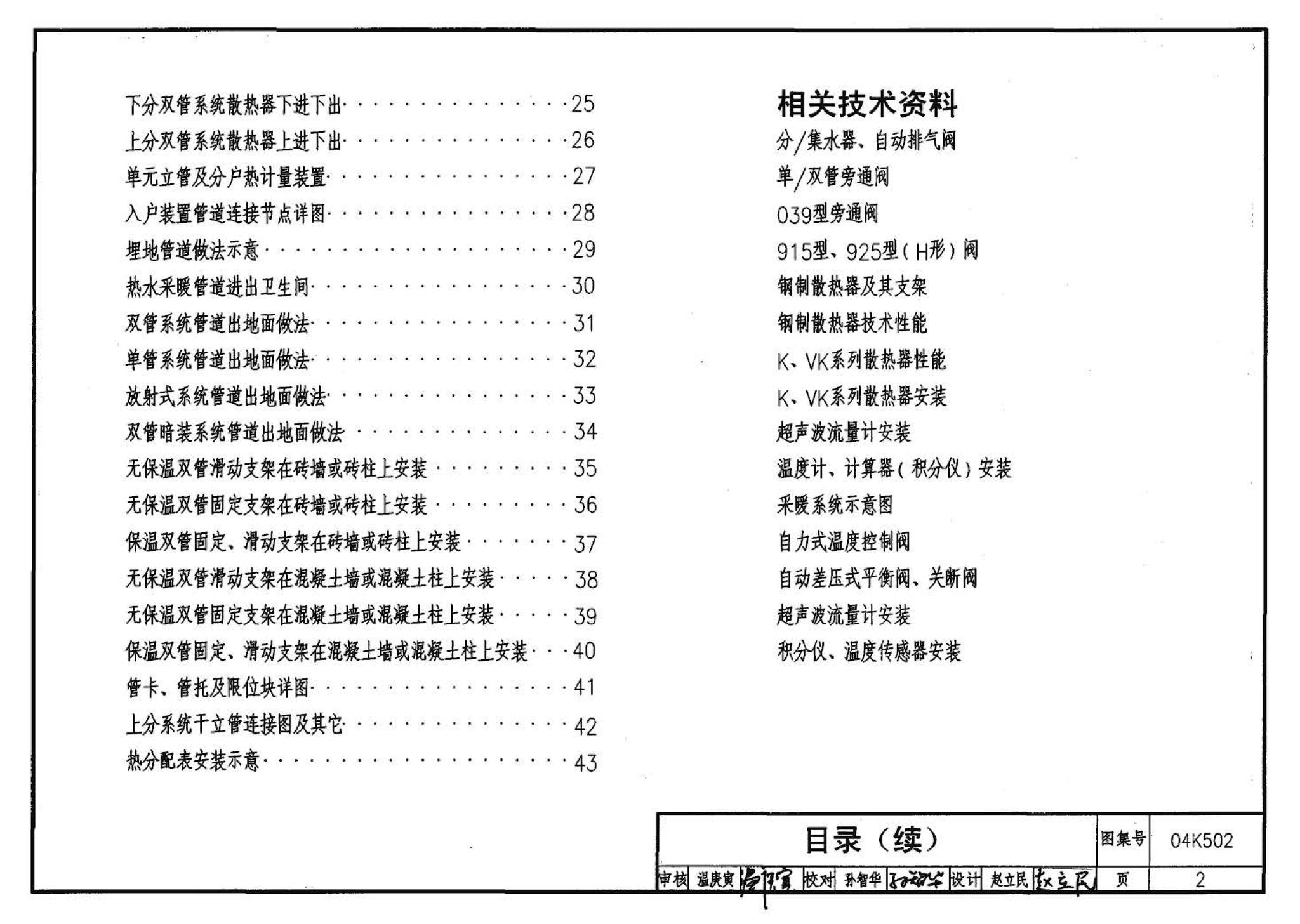 04K502--热水集中采暖分户热计量系统施工安装