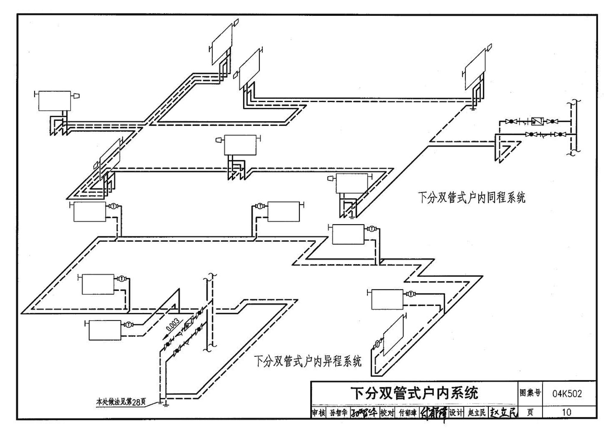 04K502--热水集中采暖分户热计量系统施工安装