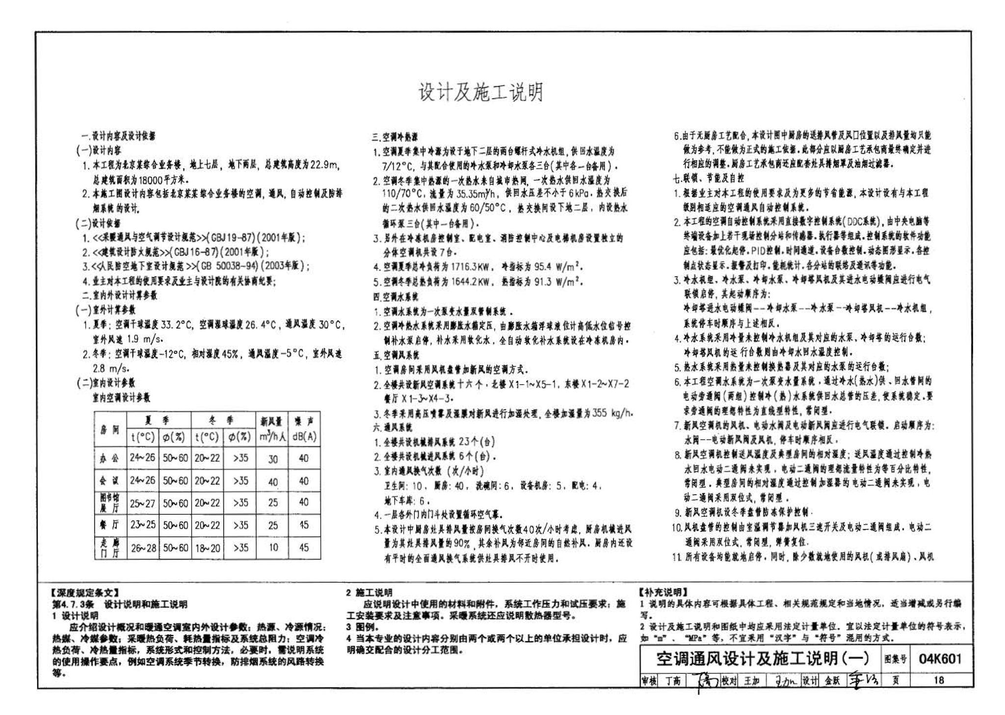 04K601--民用建筑工程暖通空调及动力施工图设计深度图样