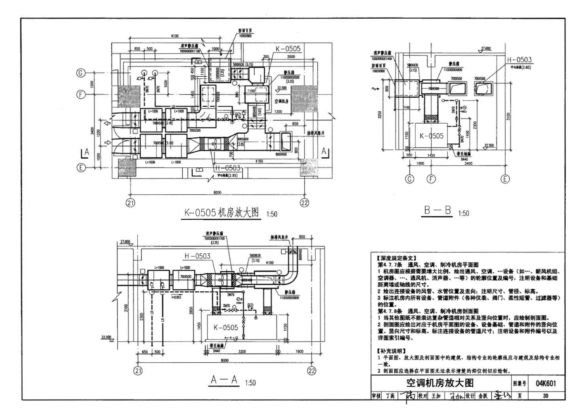 04K601--民用建筑工程暖通空调及动力施工图设计深度图样