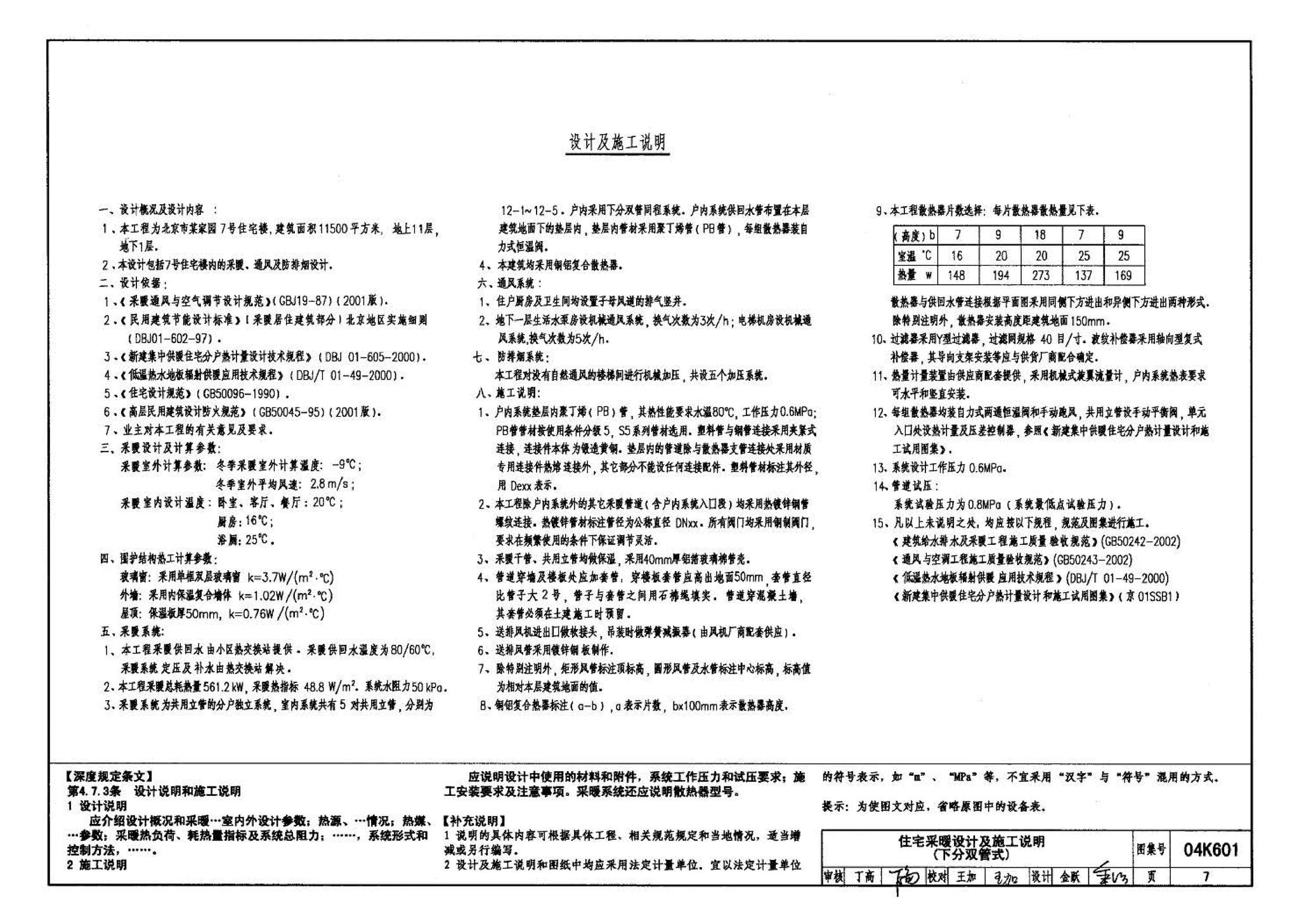 04K601--民用建筑工程暖通空调及动力施工图设计深度图样