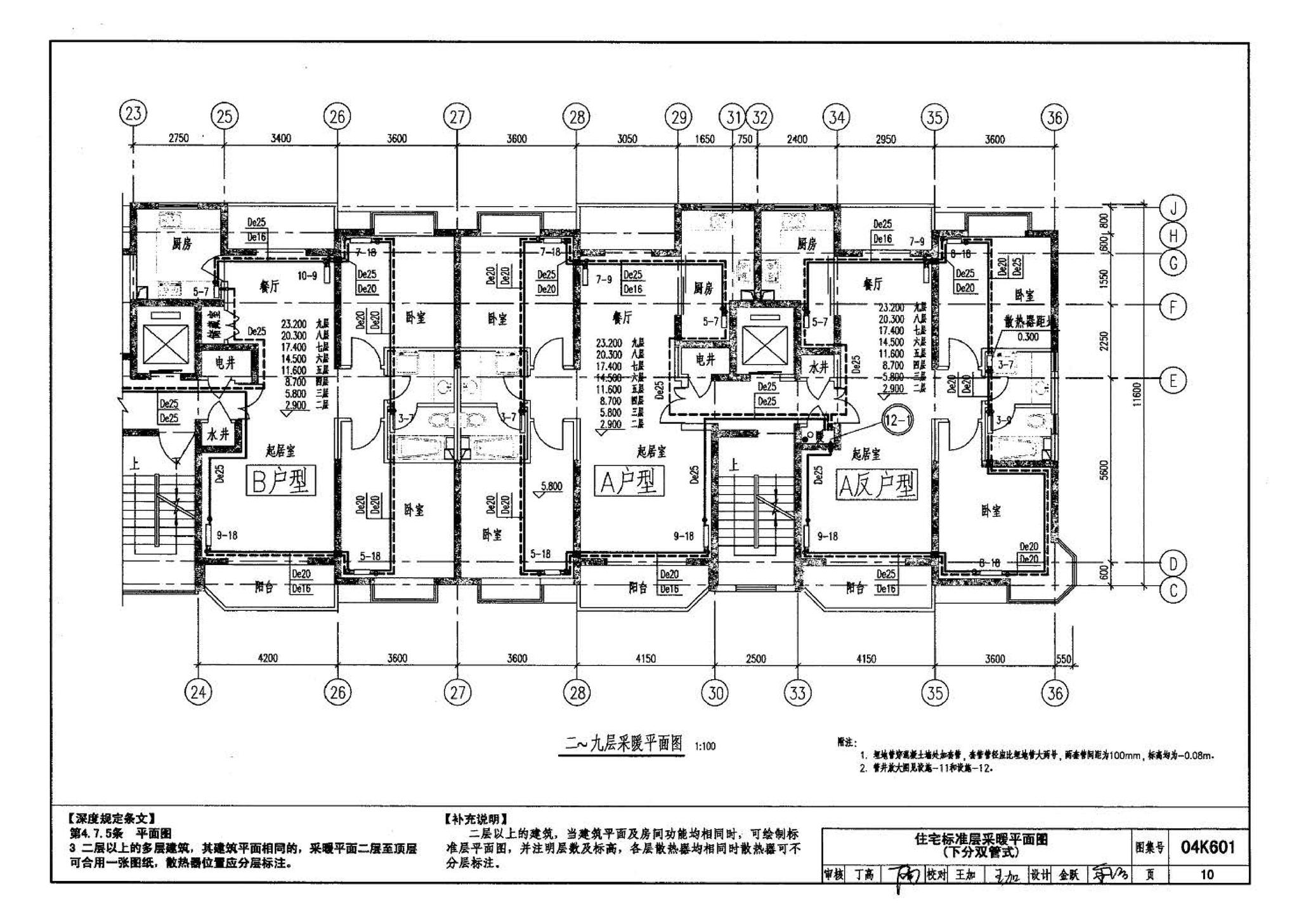 04K601--民用建筑工程暖通空调及动力施工图设计深度图样