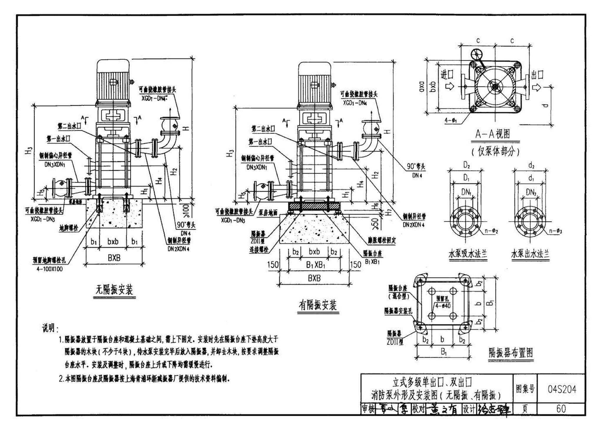 04S204--消防专用水泵选用及安装