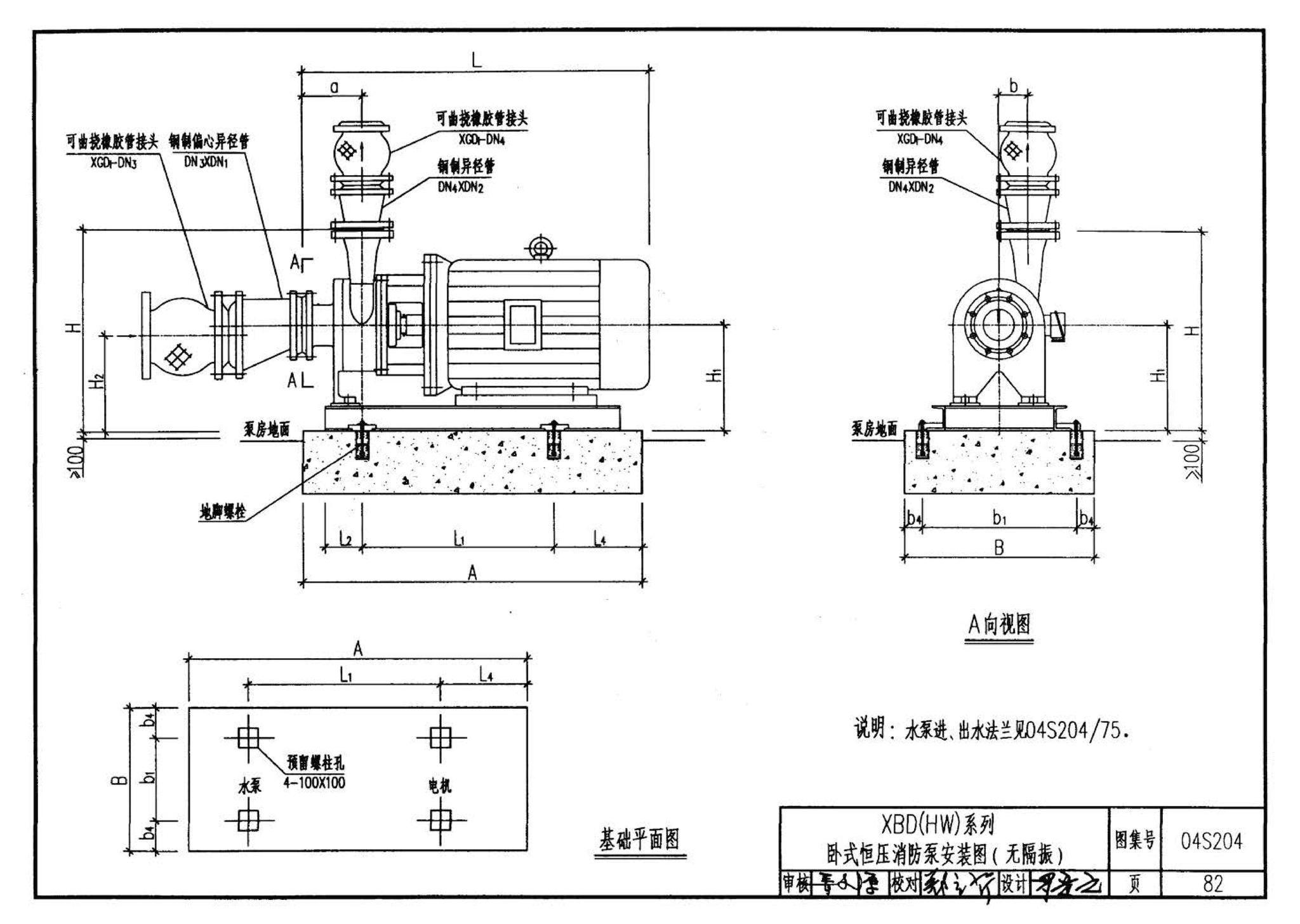 04S204--消防专用水泵选用及安装