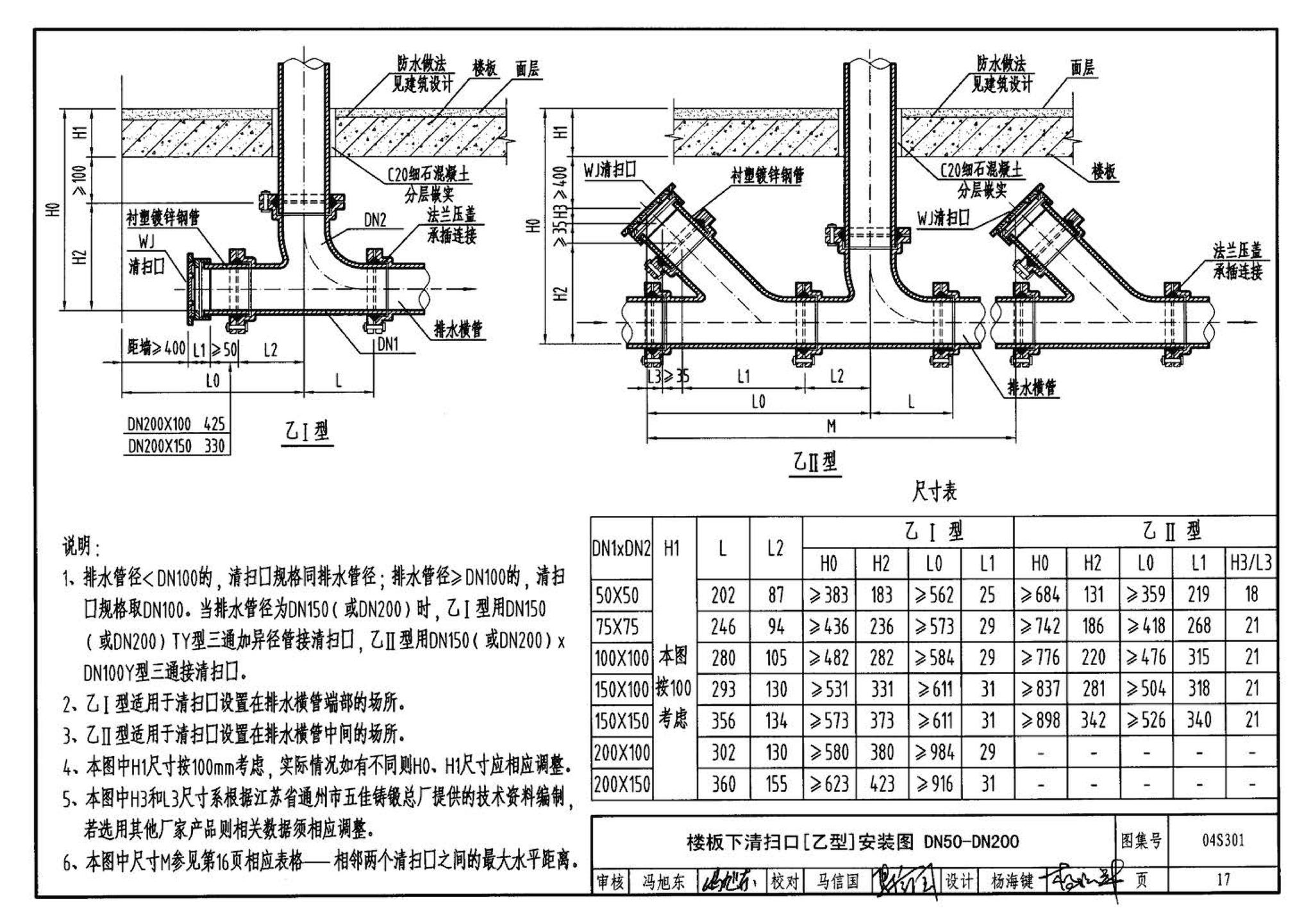 04S301--建筑排水设备附件选用安装