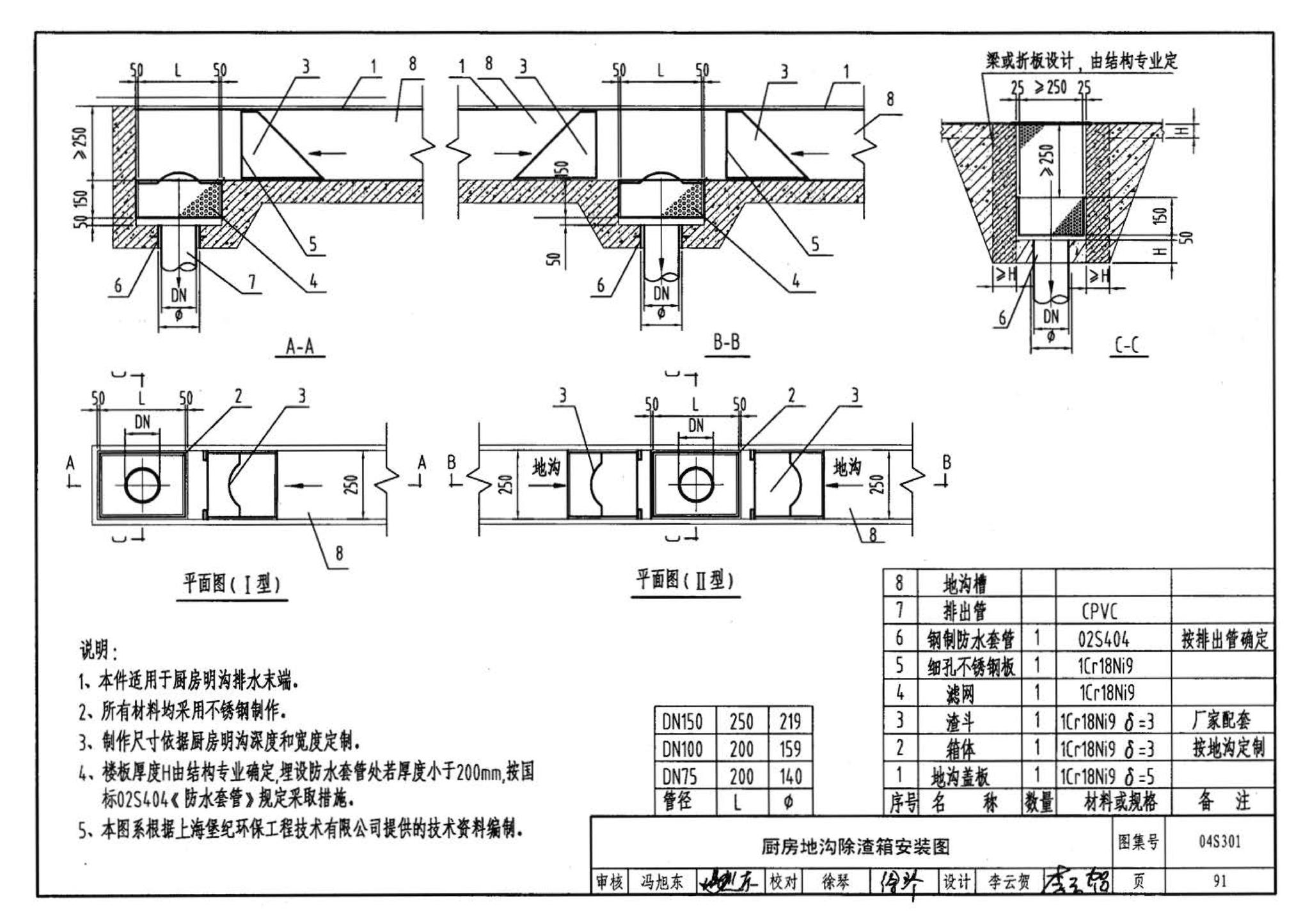 04S301--建筑排水设备附件选用安装