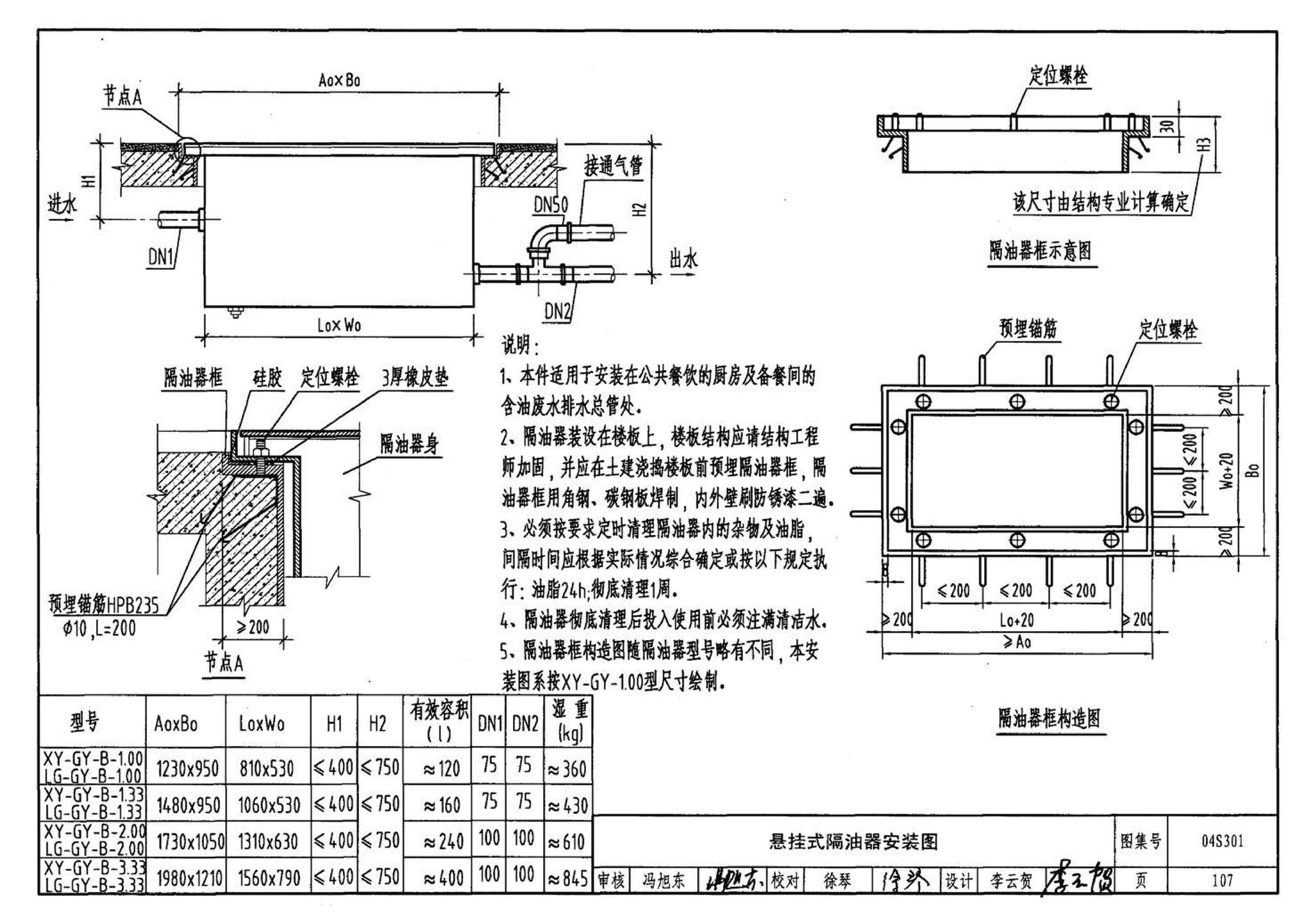 04S301--建筑排水设备附件选用安装