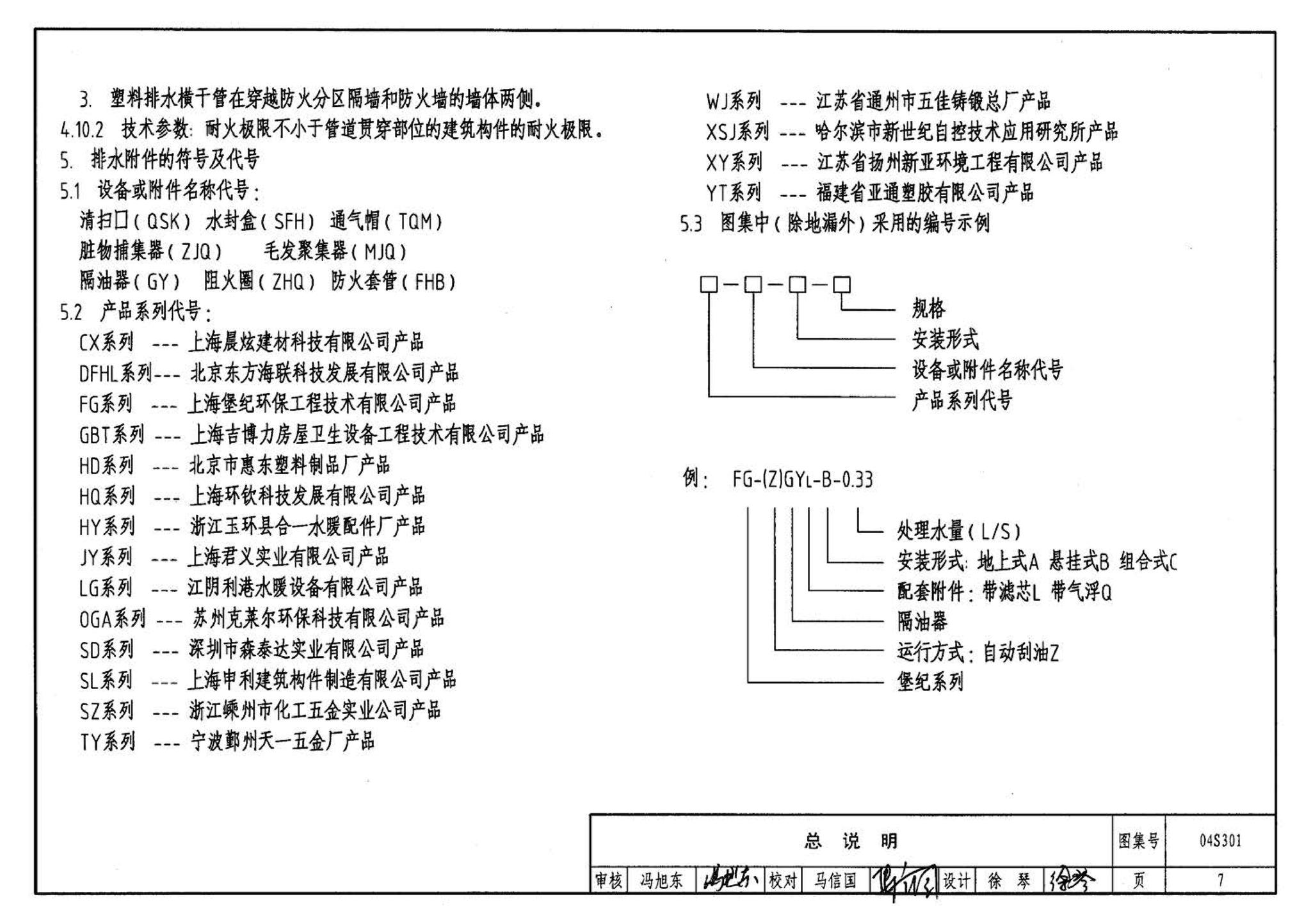 04S301--建筑排水设备附件选用安装