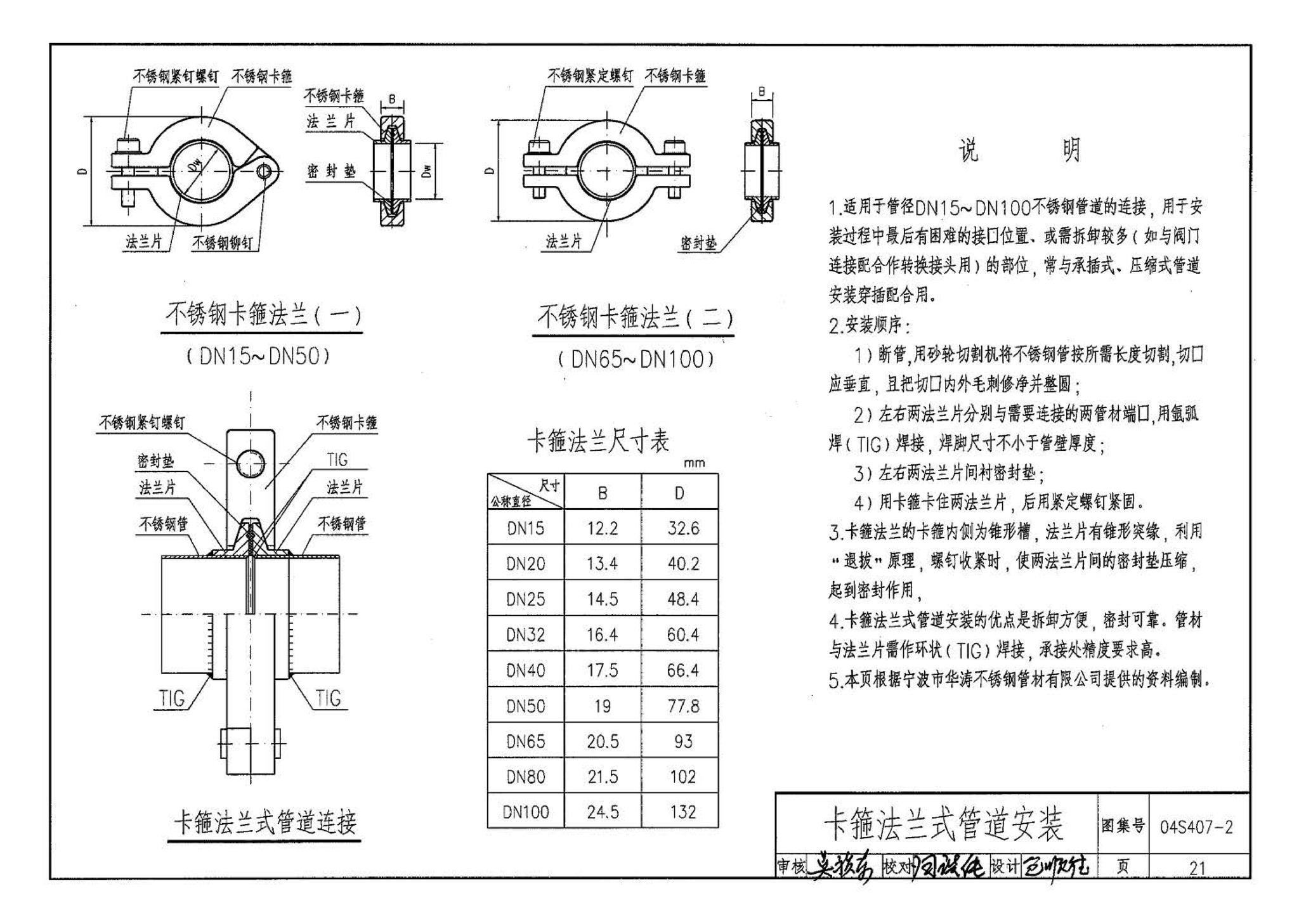 04S407-2--建筑给水金属管道安装－薄壁不锈钢管