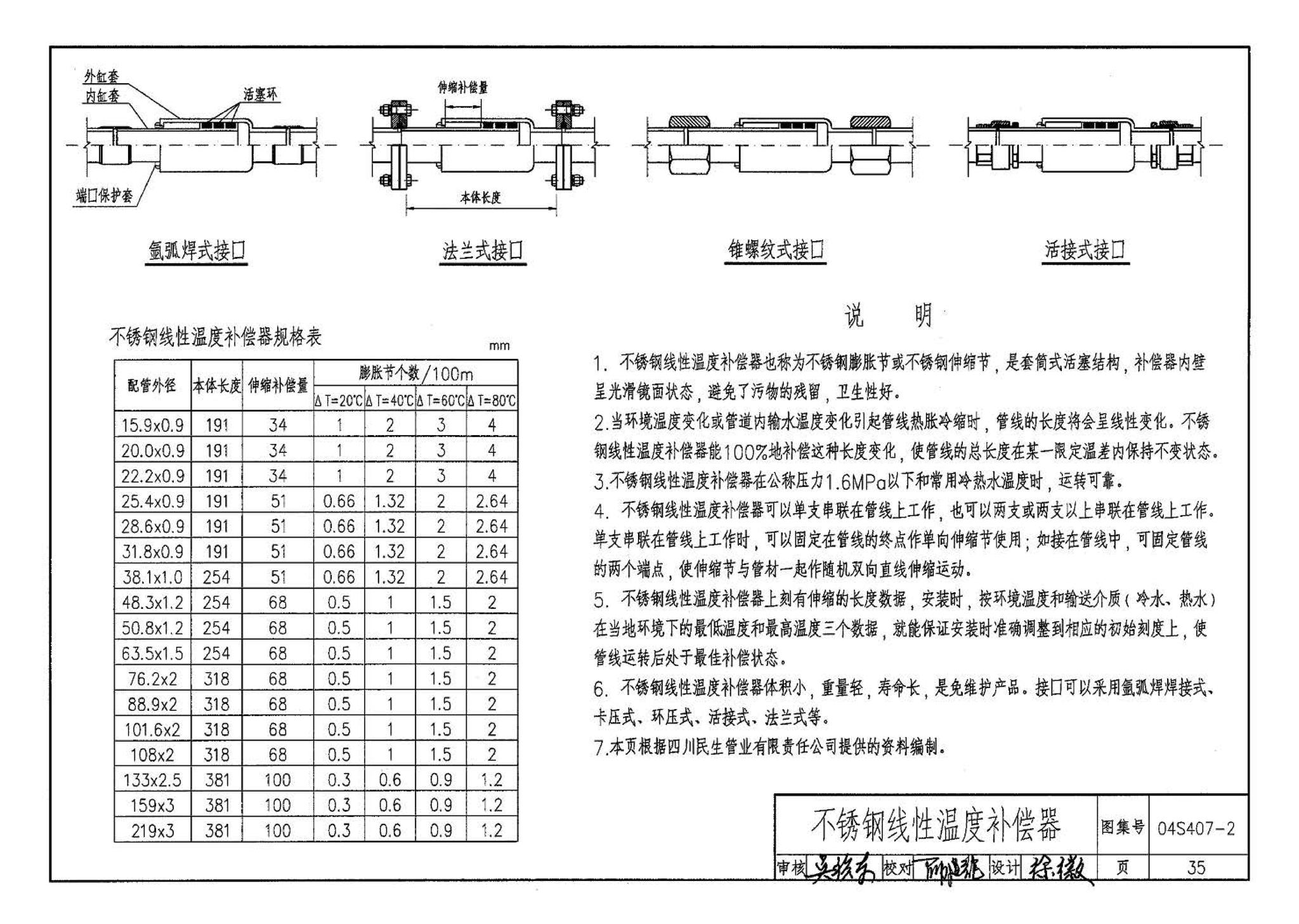 04S407-2--建筑给水金属管道安装－薄壁不锈钢管