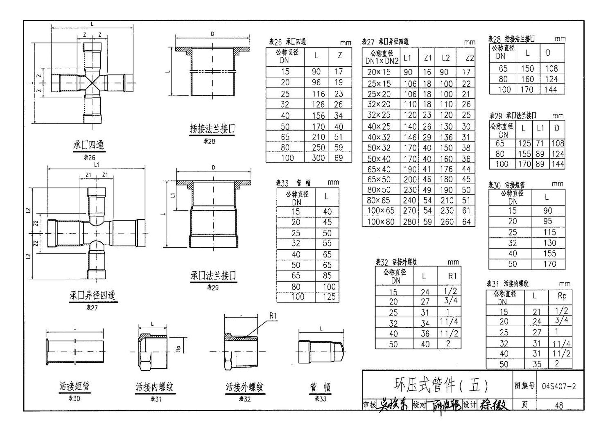 04S407-2--建筑给水金属管道安装－薄壁不锈钢管