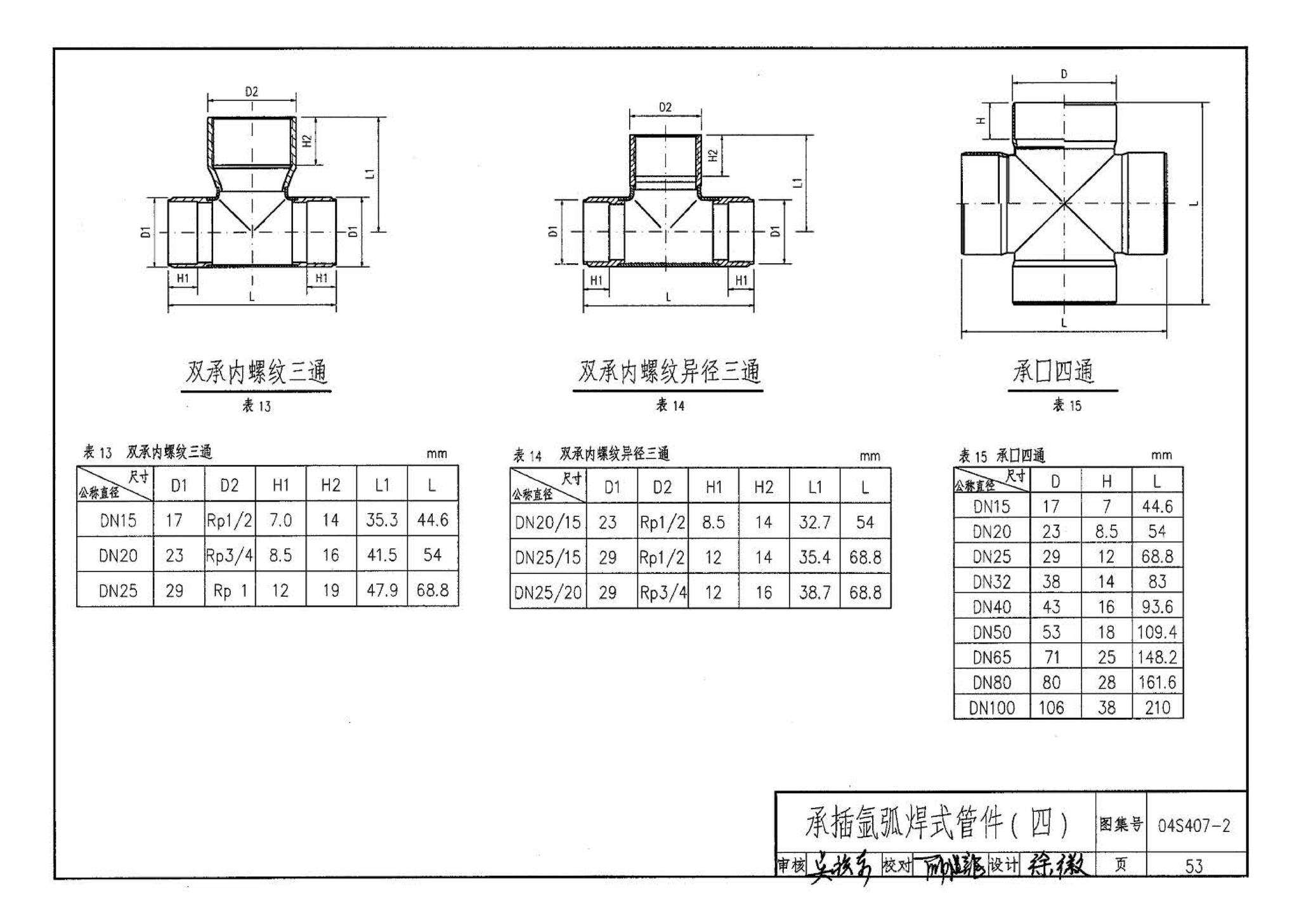 04S407-2--建筑给水金属管道安装－薄壁不锈钢管