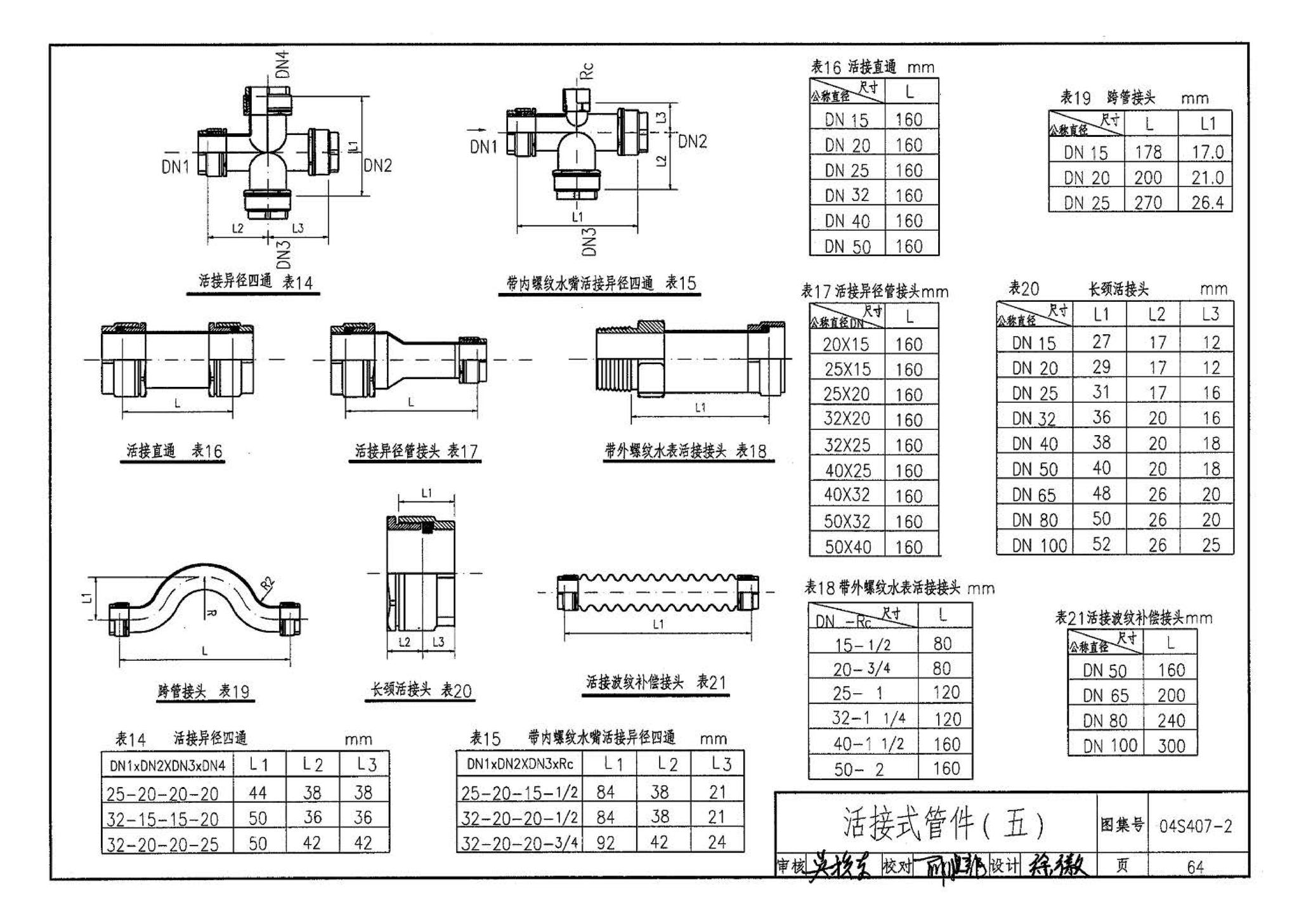 04S407-2--建筑给水金属管道安装－薄壁不锈钢管