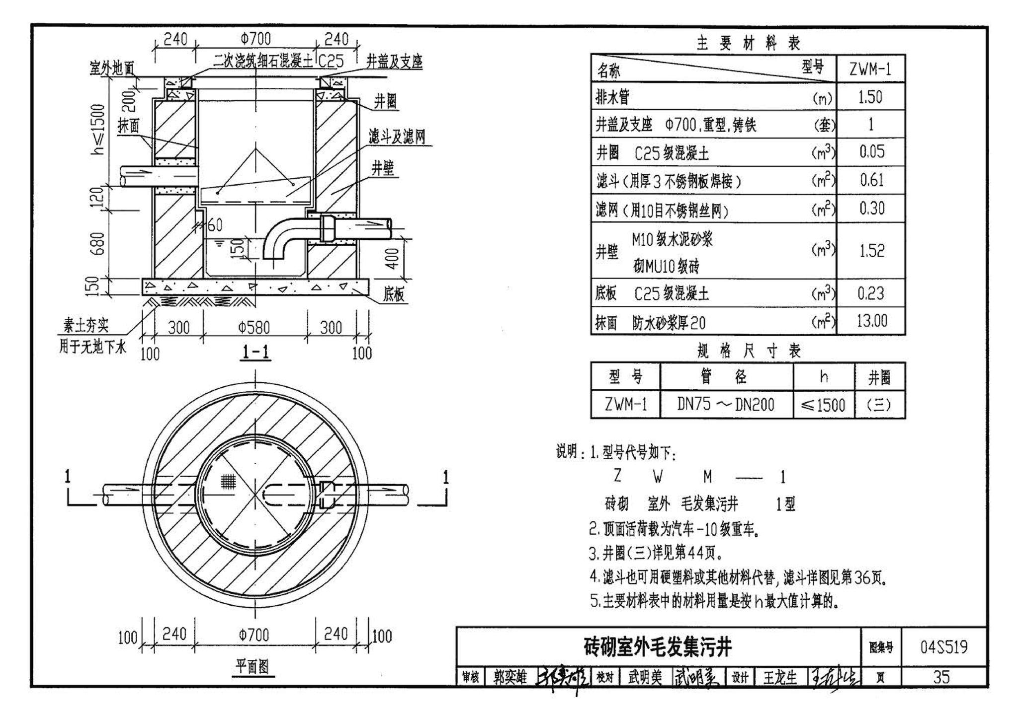 04S519--小型排水构筑物