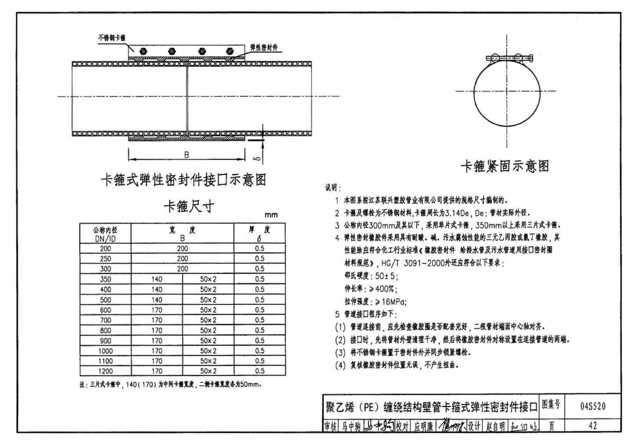 04S520--埋地塑料排水管道施工