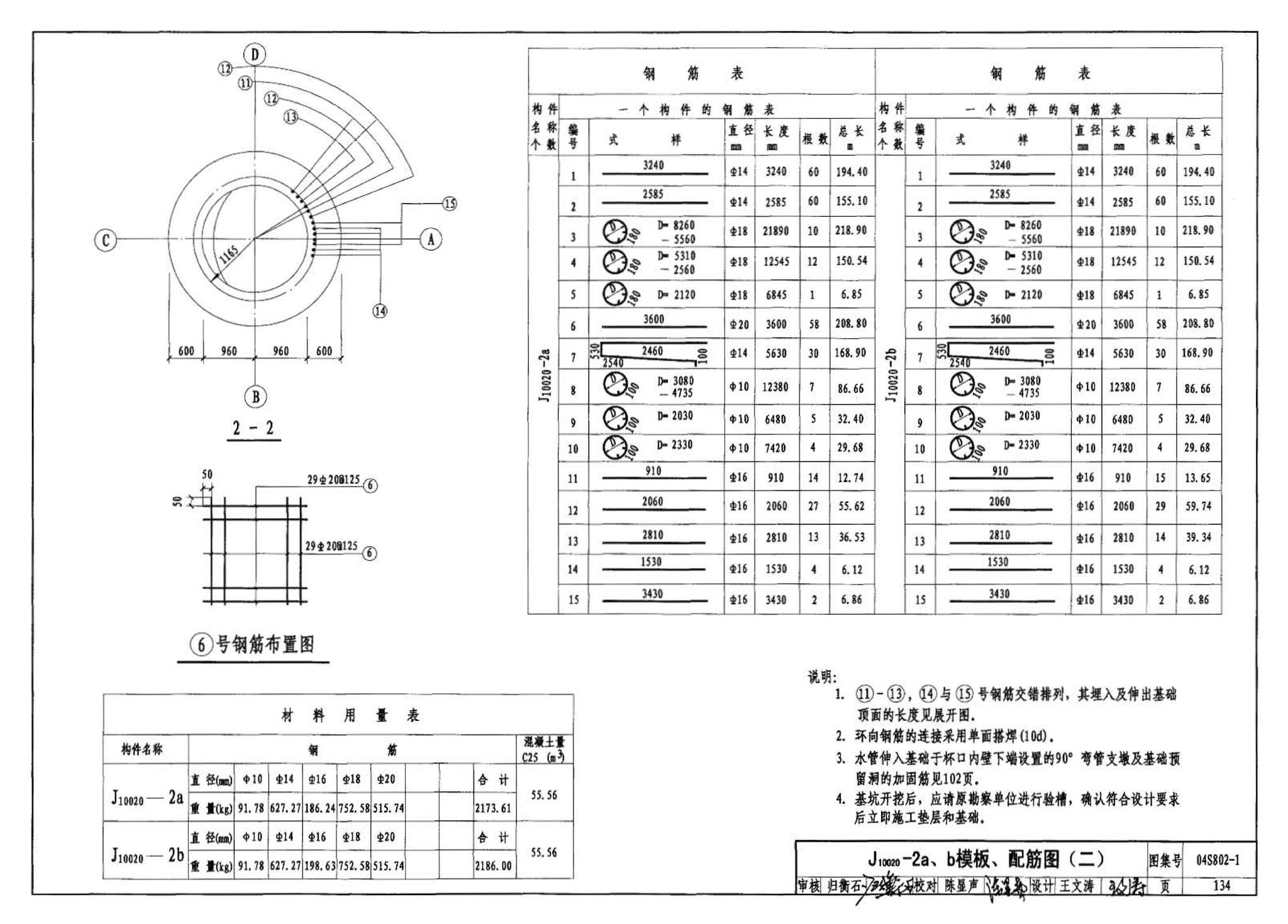 04S802-1--钢筋混凝土倒锥壳不保温水塔（50m3、100m3）