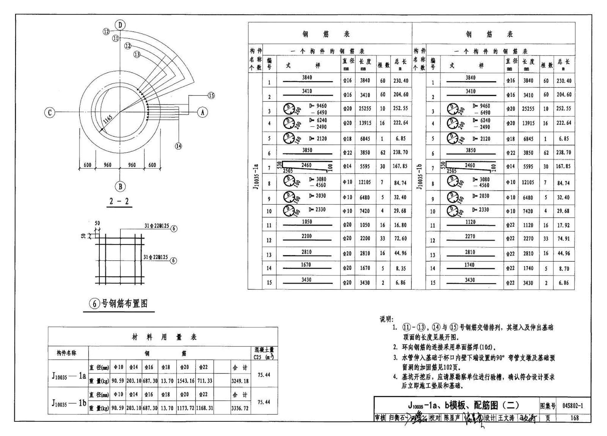 04S802-1--钢筋混凝土倒锥壳不保温水塔（50m3、100m3）