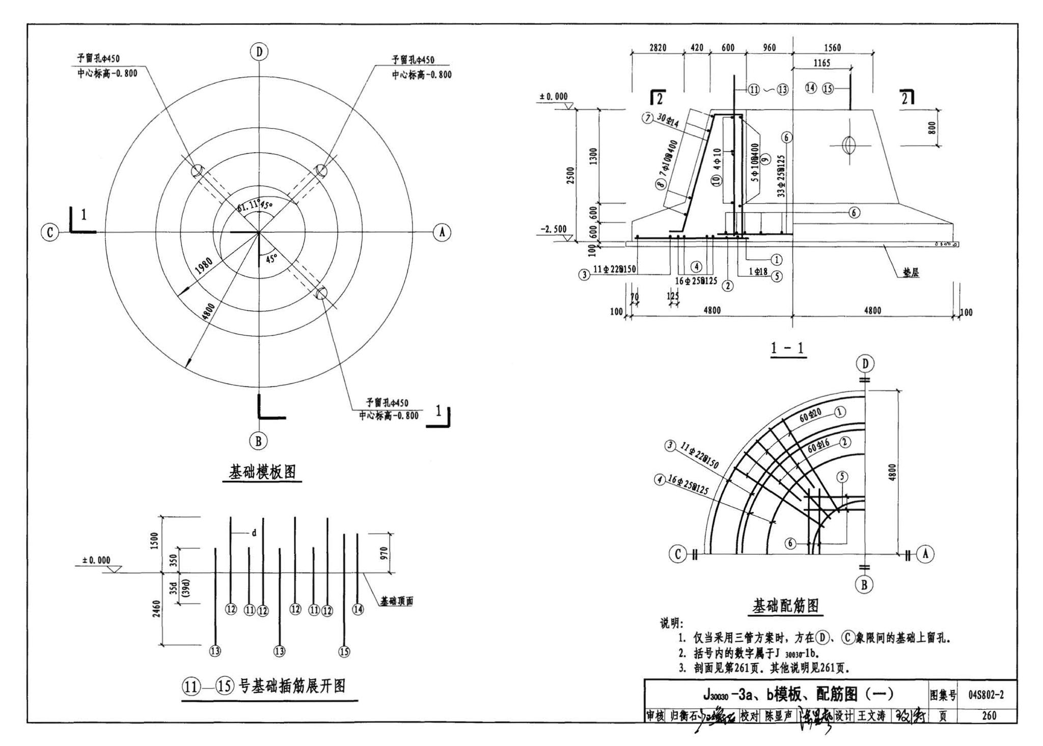 04S802-2--钢筋混凝土倒锥壳不保温水塔（150m3、200m3、300m3）