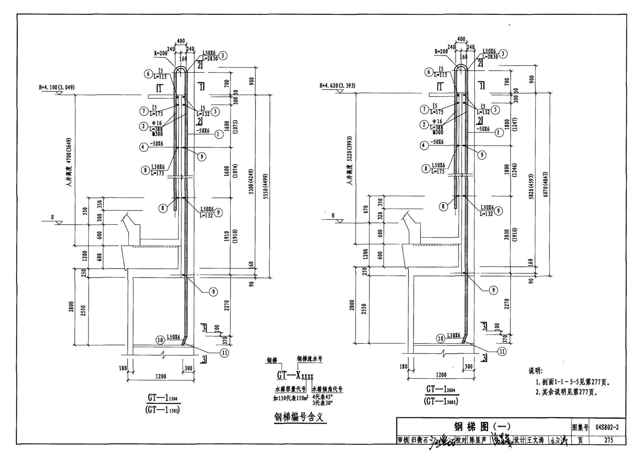 04S802-2--钢筋混凝土倒锥壳不保温水塔（150m3、200m3、300m3）