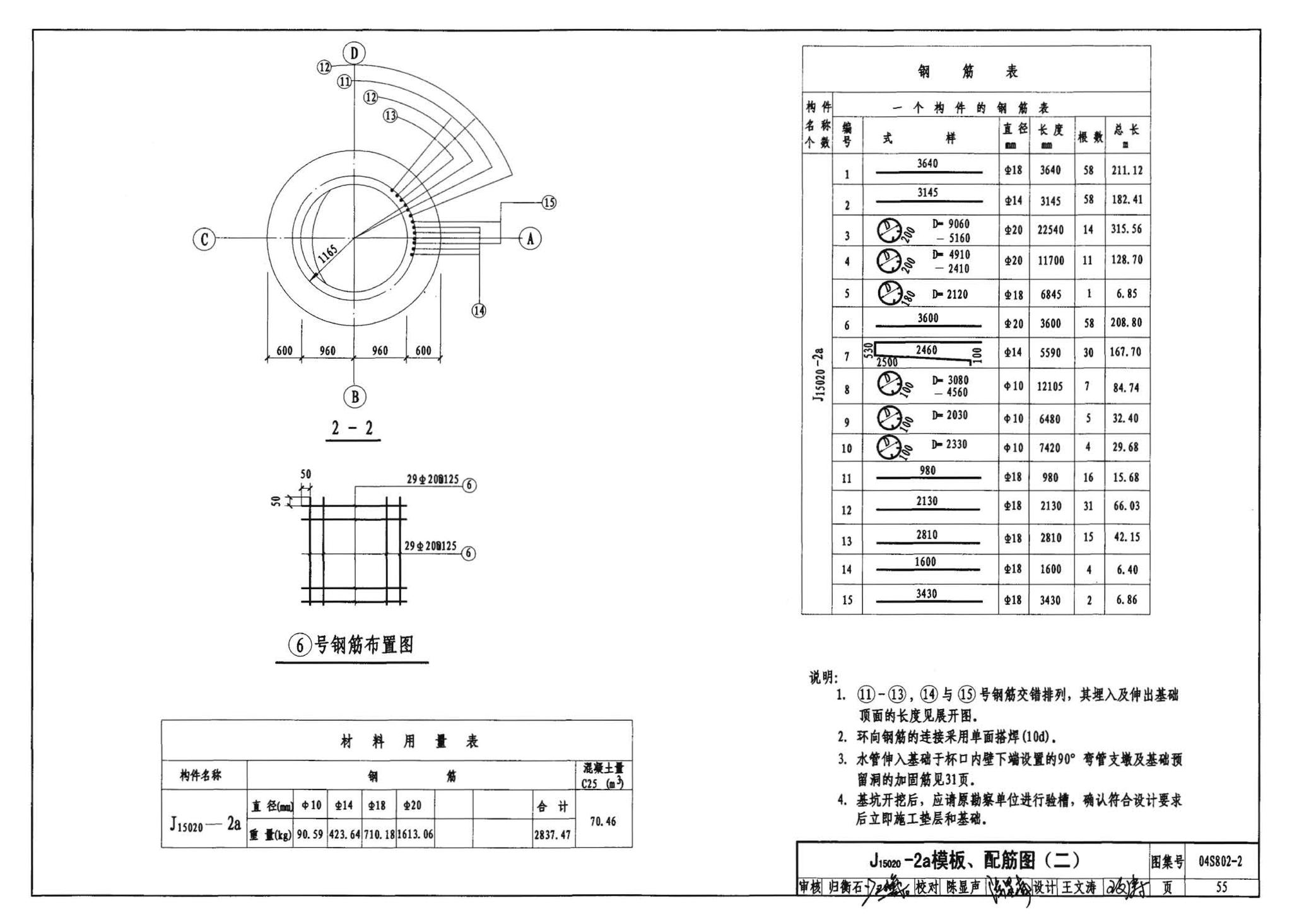 04S802-2--钢筋混凝土倒锥壳不保温水塔（150m3、200m3、300m3）