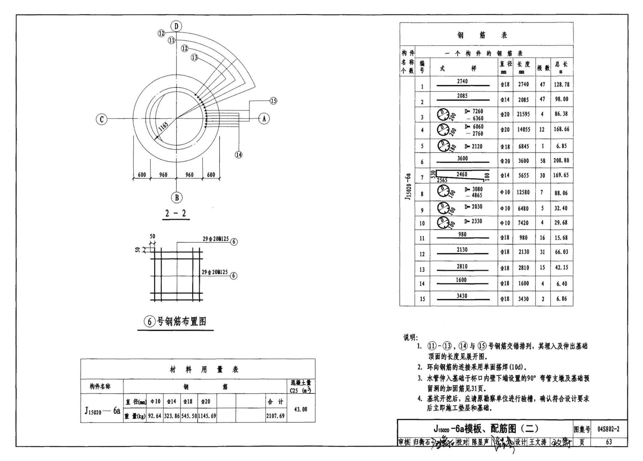 04S802-2--钢筋混凝土倒锥壳不保温水塔（150m3、200m3、300m3）