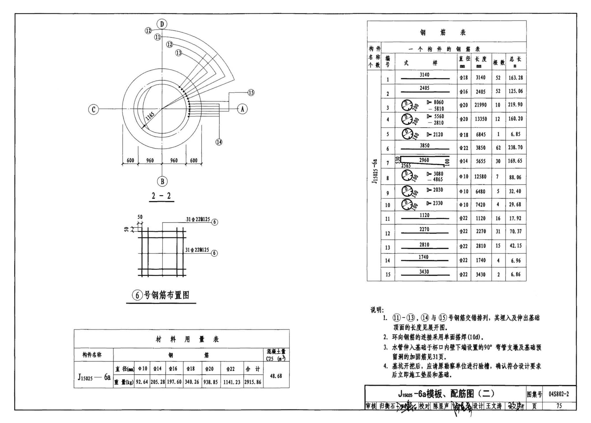 04S802-2--钢筋混凝土倒锥壳不保温水塔（150m3、200m3、300m3）