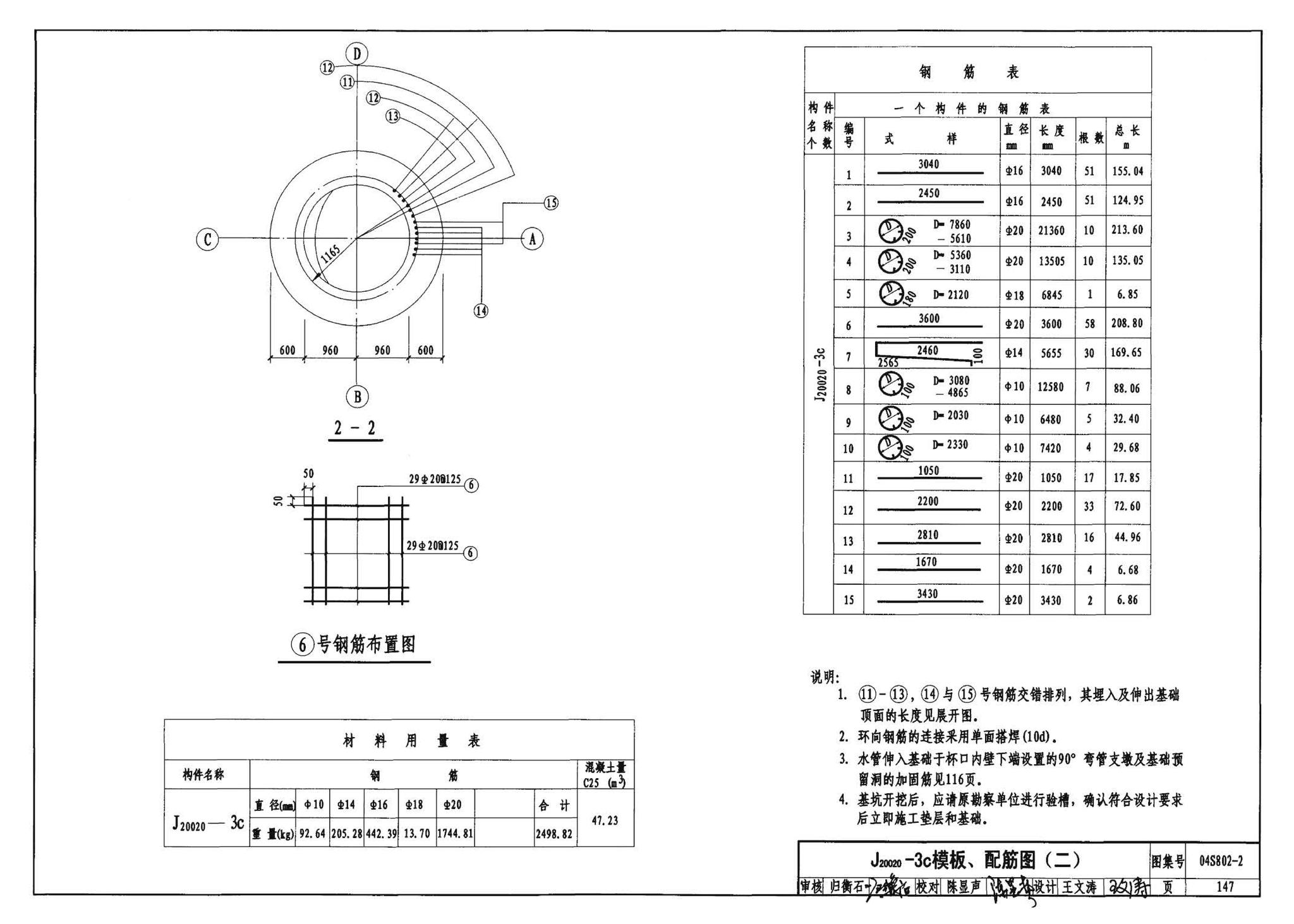 04S802-2--钢筋混凝土倒锥壳不保温水塔（150m3、200m3、300m3）