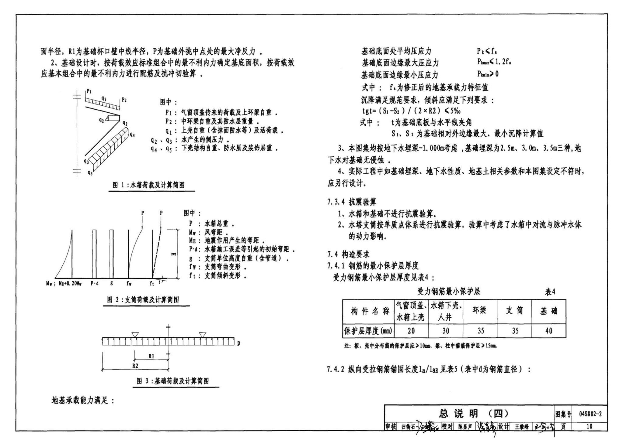 04S802-2--钢筋混凝土倒锥壳不保温水塔（150m3、200m3、300m3）