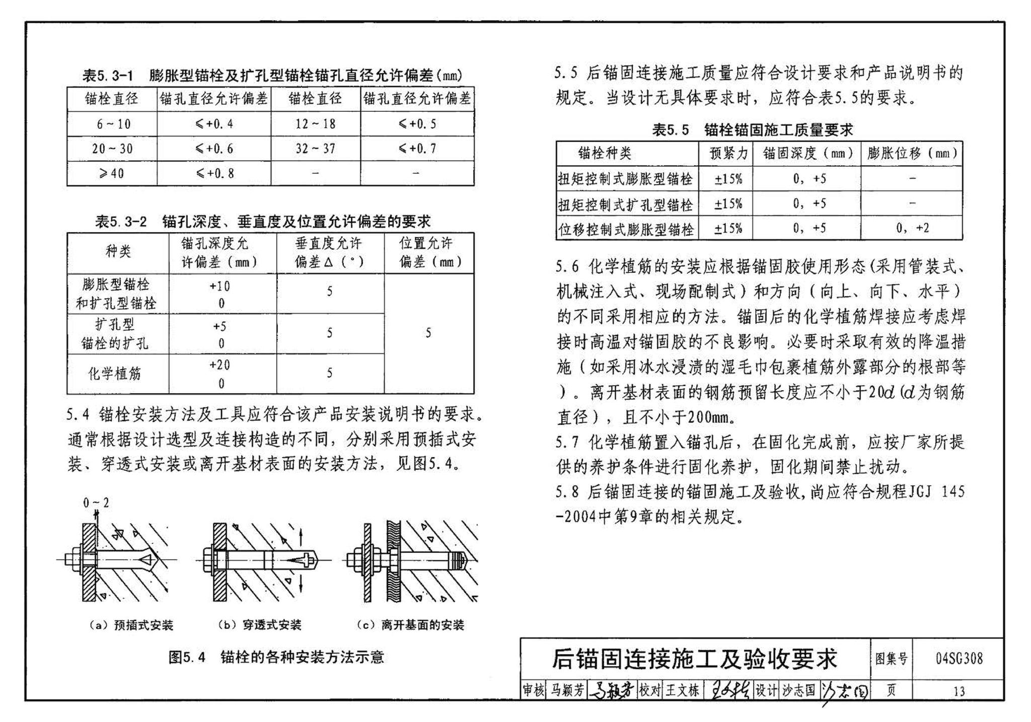 04SG308--混凝土后锚固连接构造