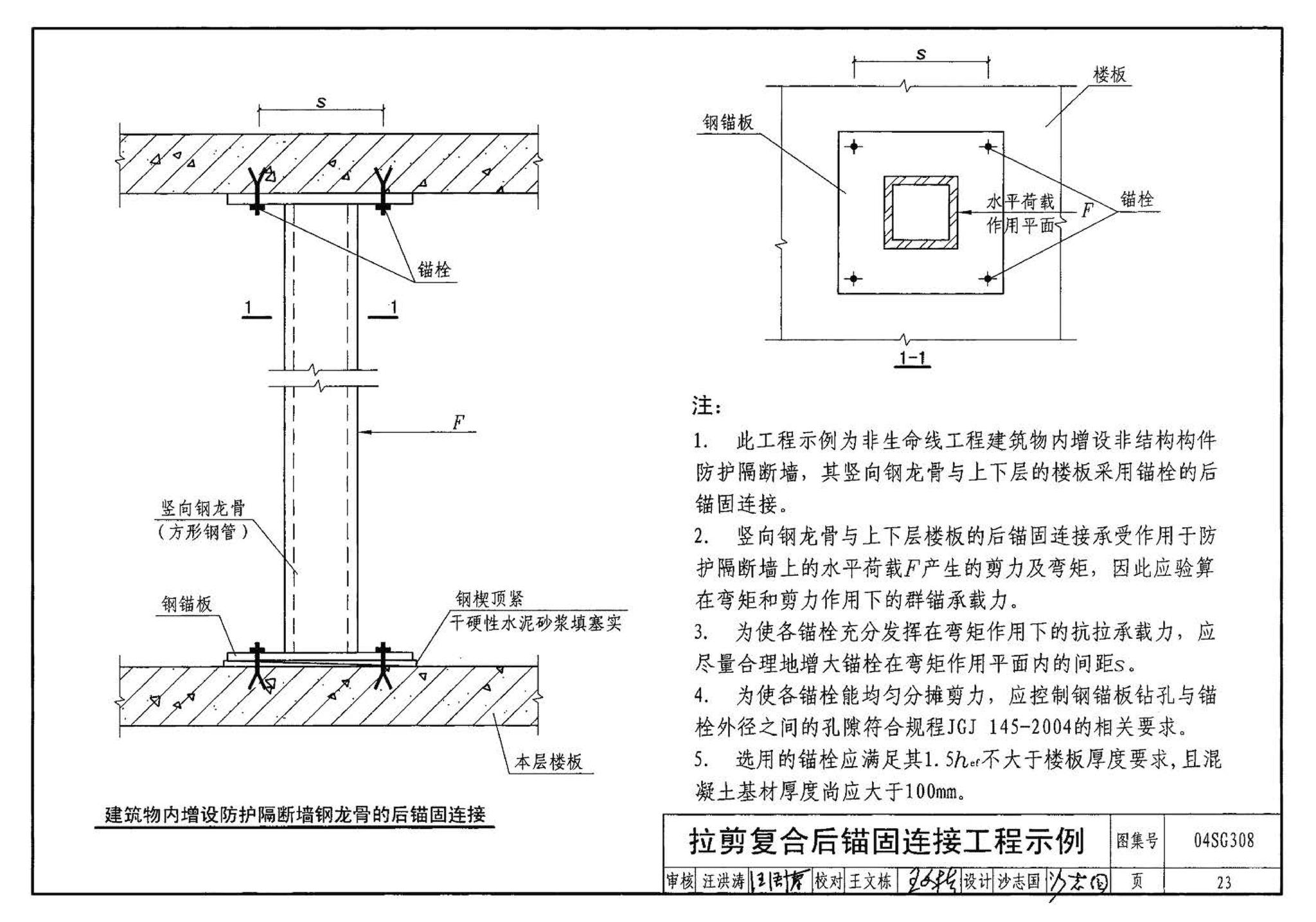 04SG308--混凝土后锚固连接构造