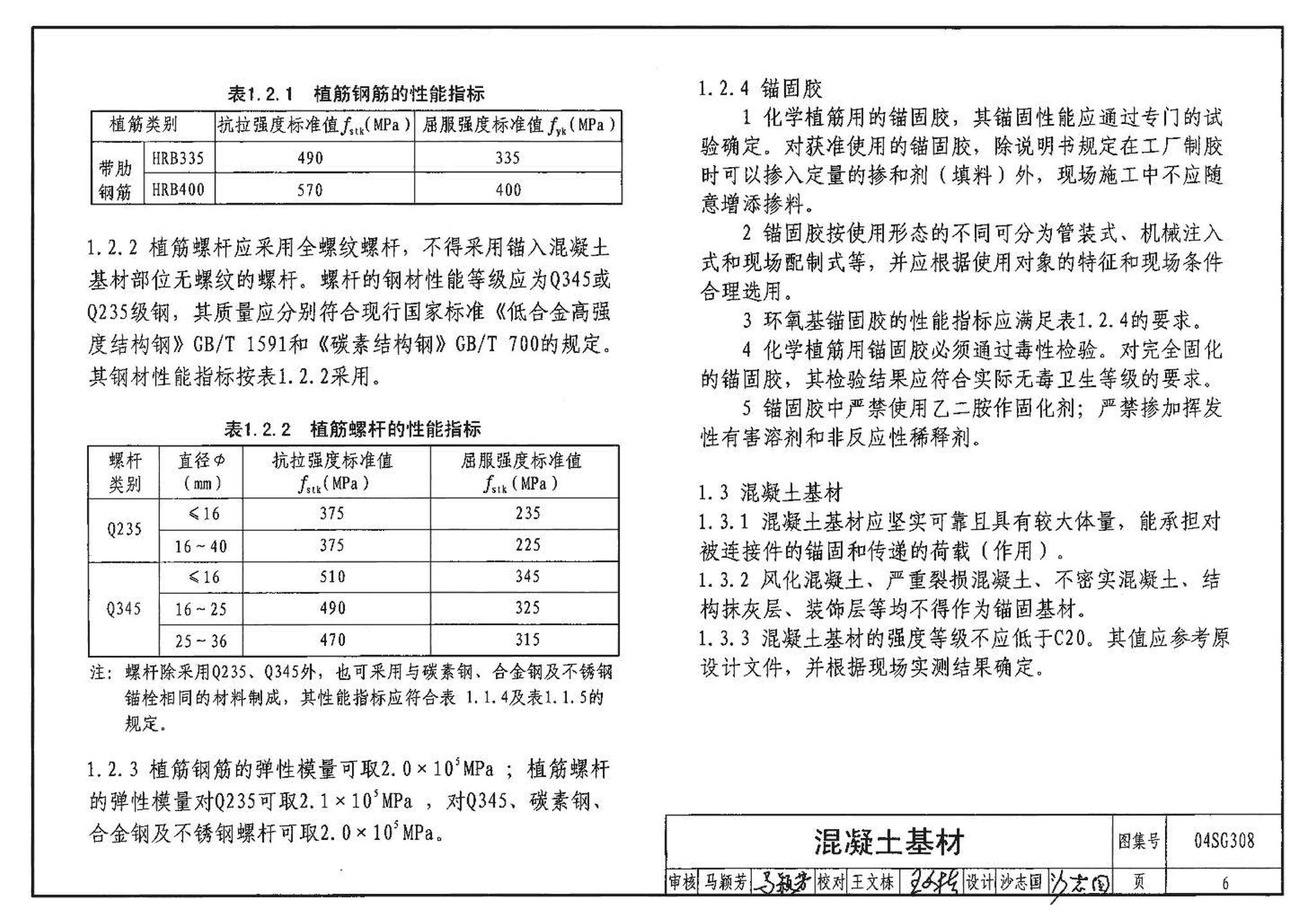 04SG308--混凝土后锚固连接构造